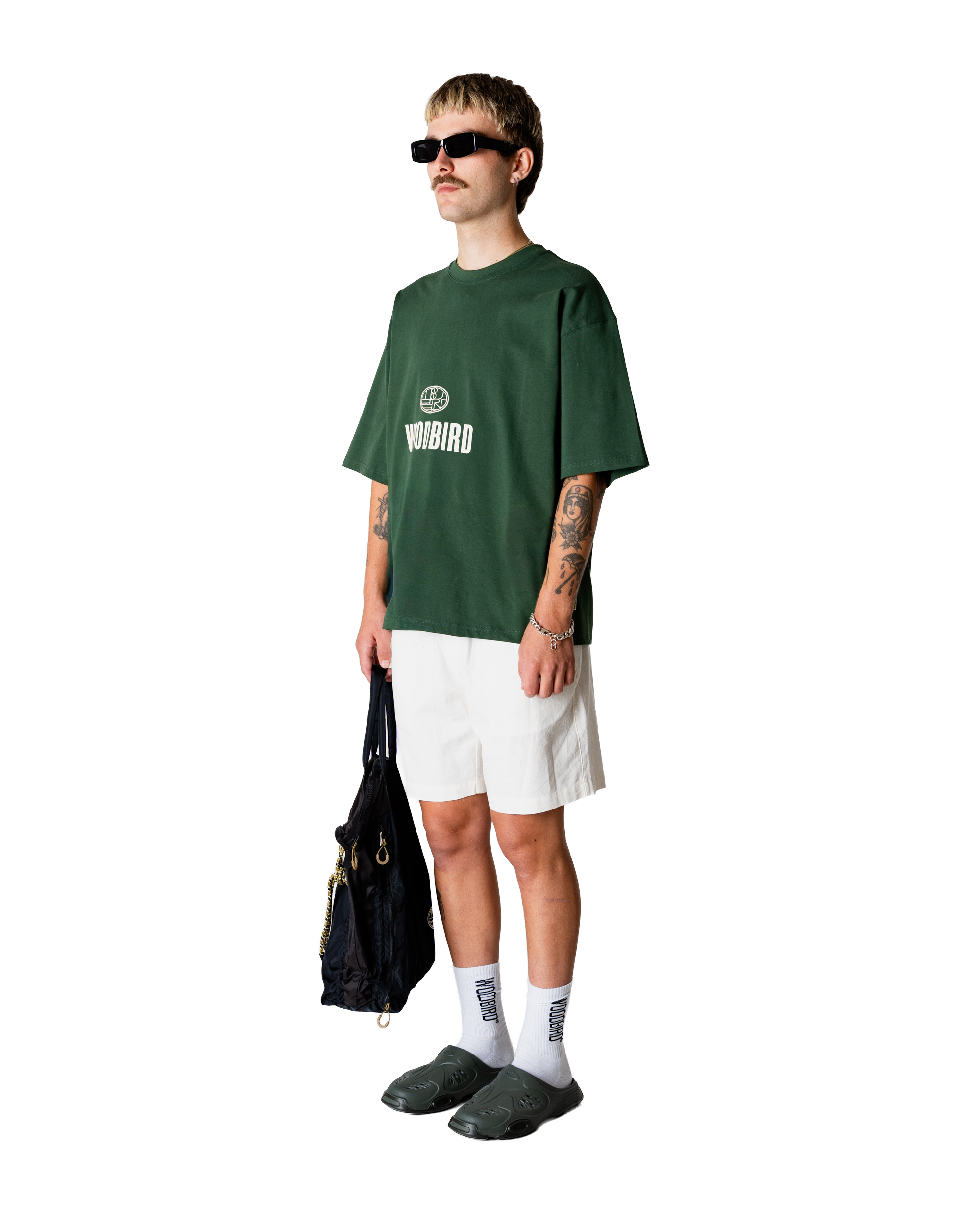 Woodbird WBBeam Nine Tee T-Shirts Pine Green