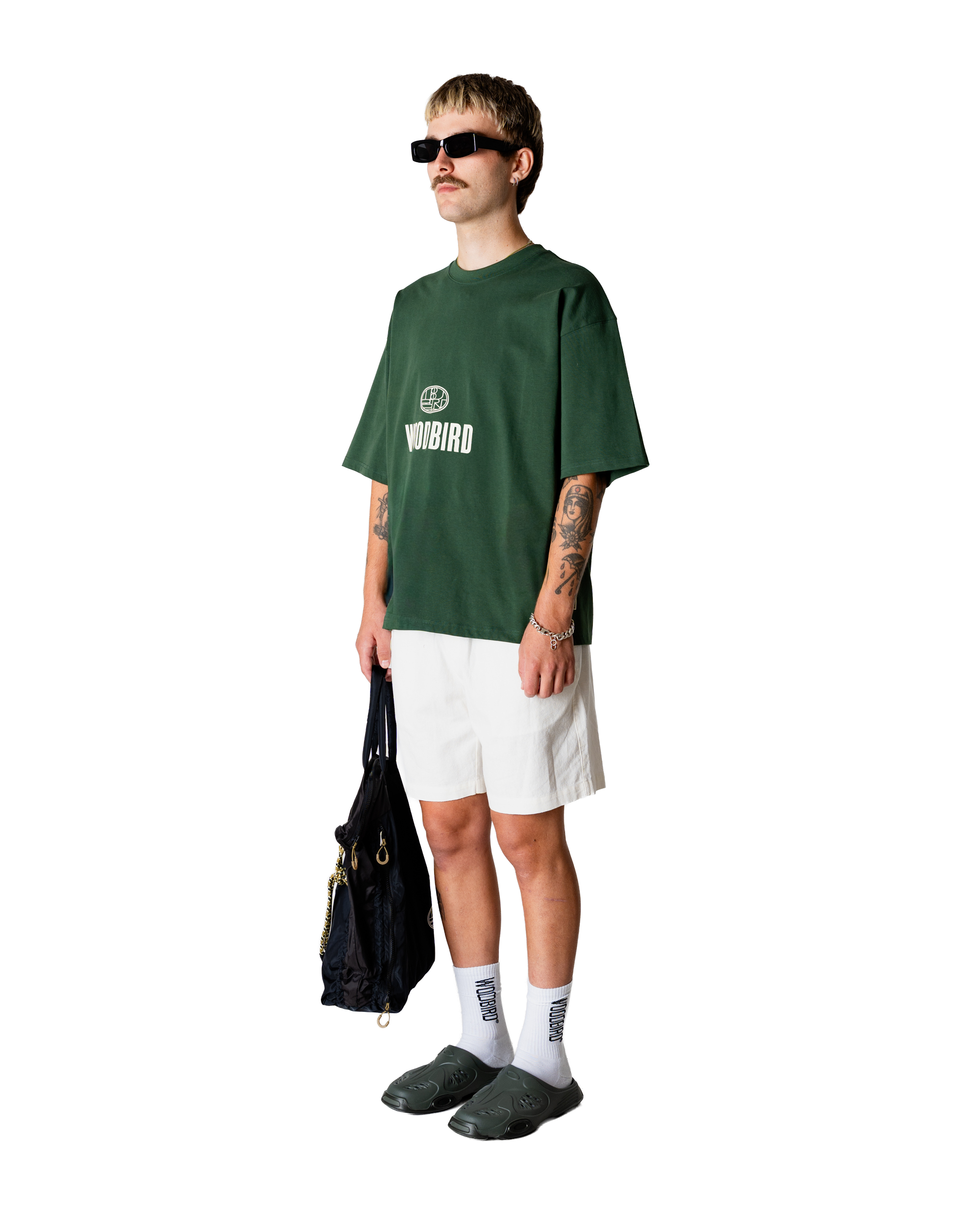 Woodbird WBBeam Nine Tee T-Shirts Pine Green