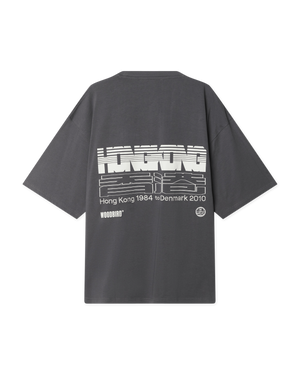 Woodbird WBBeam Retro Tee T-Shirts Slate Blue