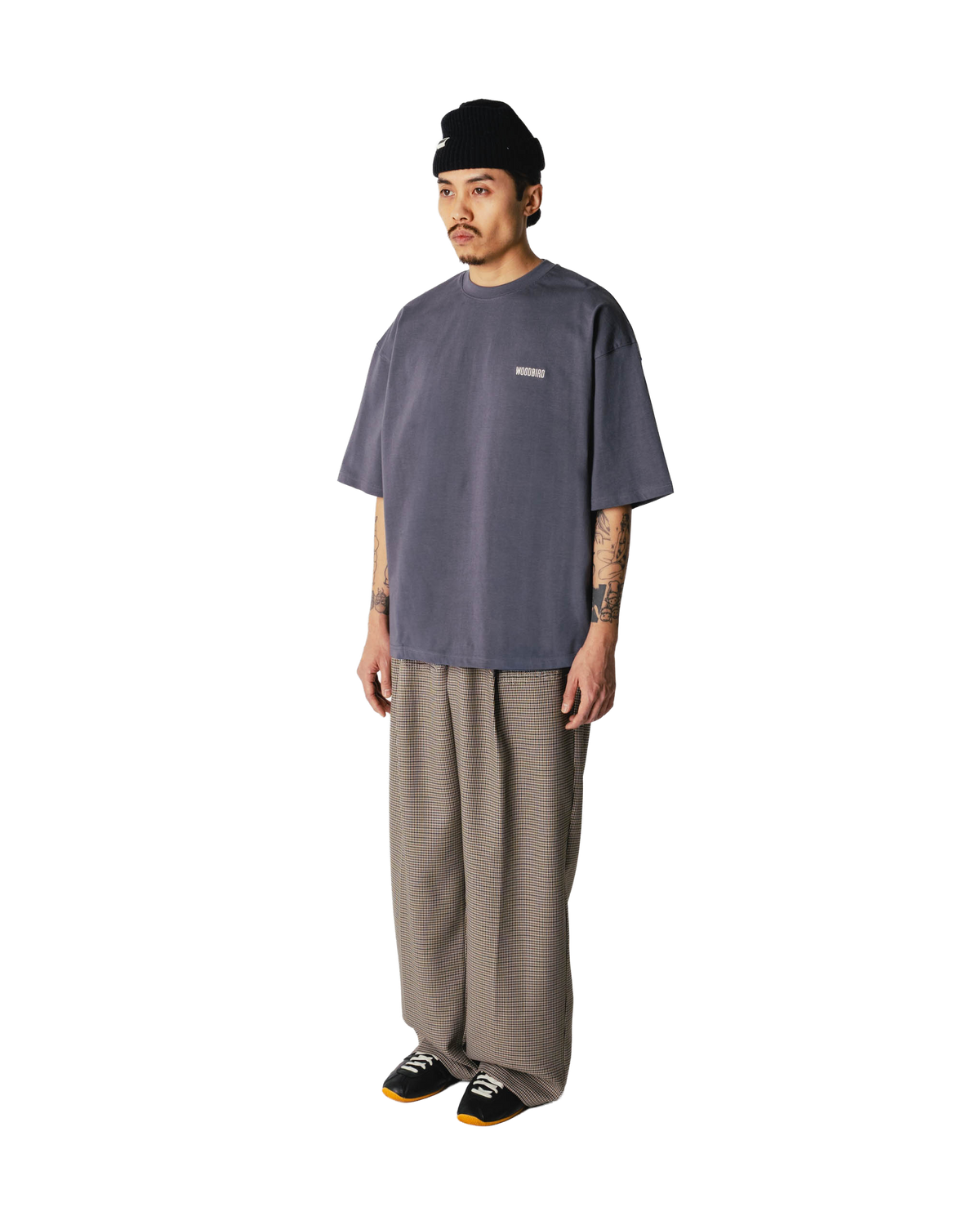 Woodbird WBBeam Retro Tee T-Shirts Slate Blue