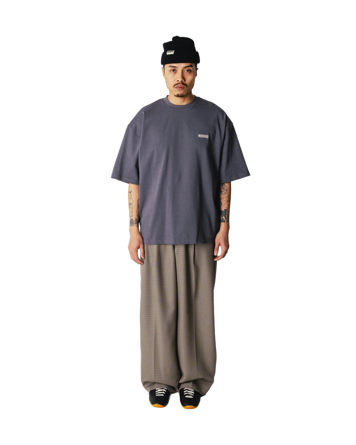 Woodbird WBBeam Retro Tee T-Shirts Slate Blue