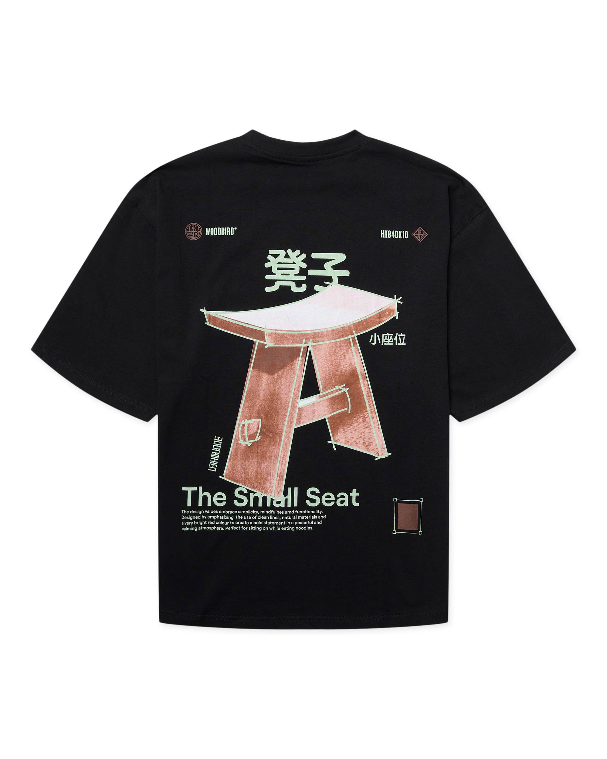Woodbird WBBeam Seat Tee T-Shirts Black