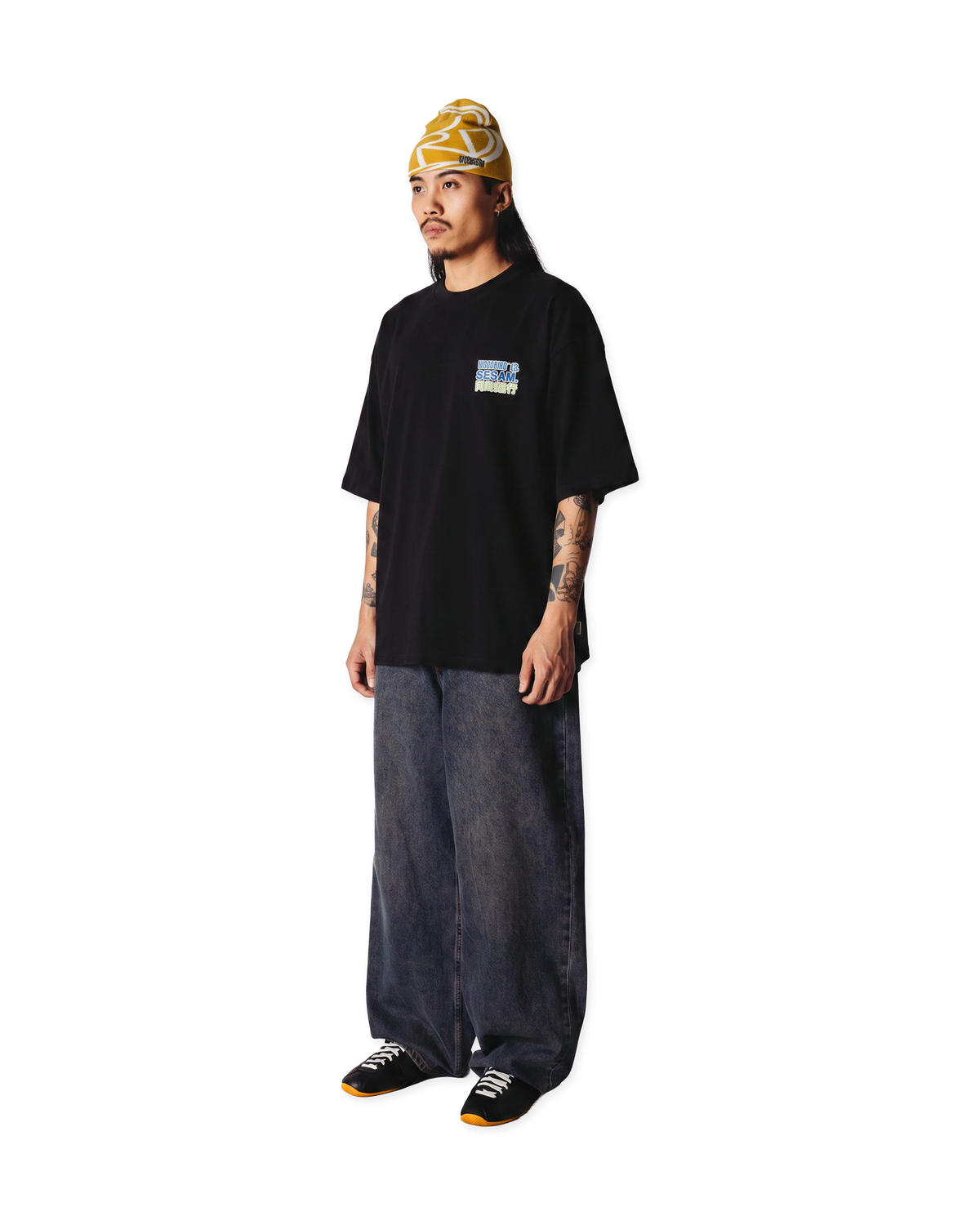 Woodbird WBBeam Sesam tee T-Shirts Black