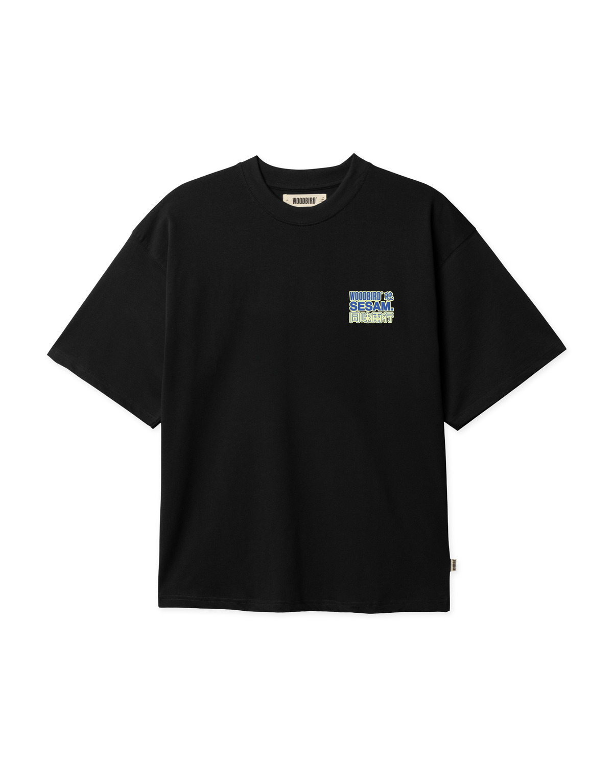Woodbird WBBeam Sesam tee T-Shirts Black
