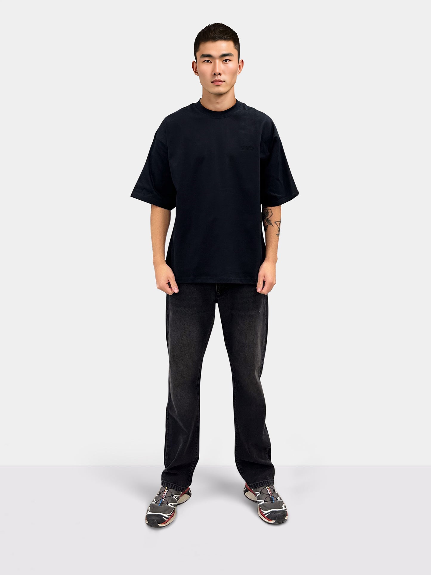 Woodbird WBBeam Solid Home Tee T-Shirts Black