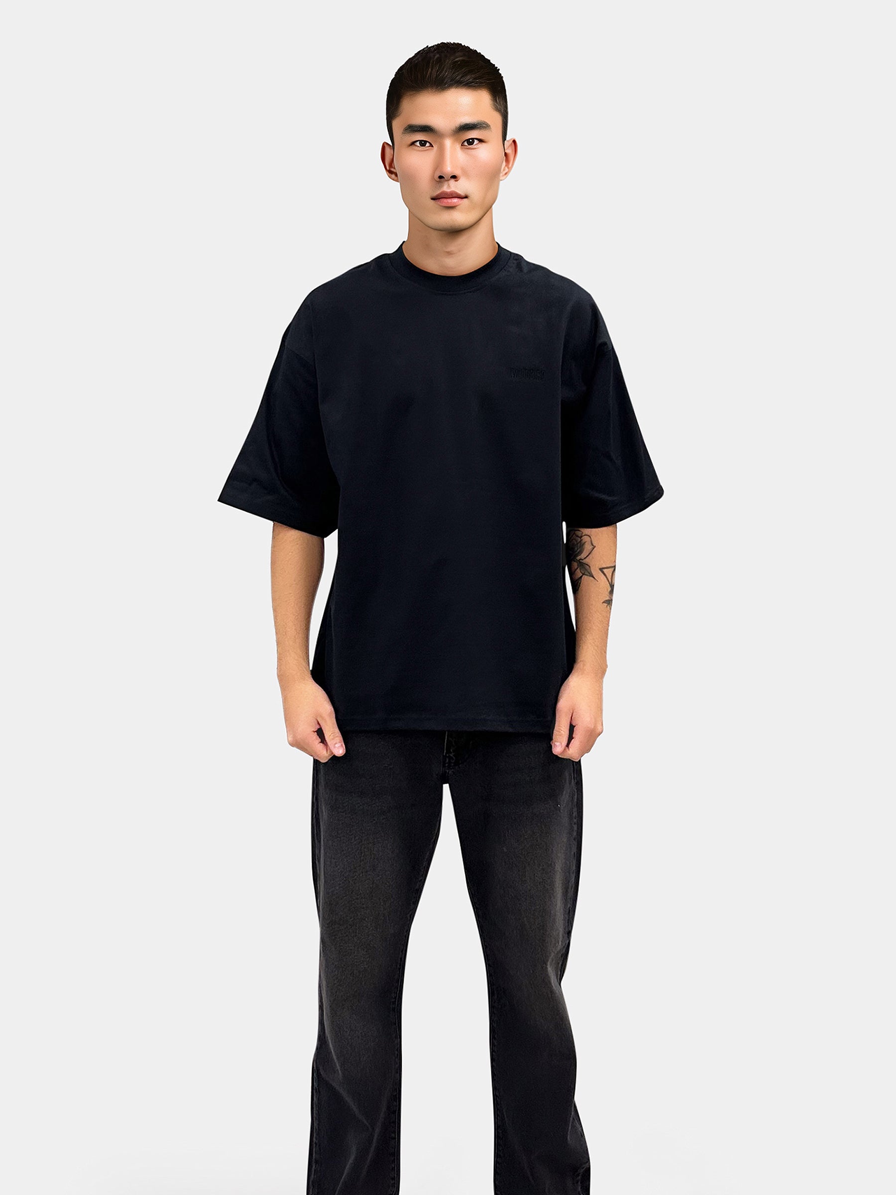 Woodbird WBBeam Solid Home Tee T-Shirts Black