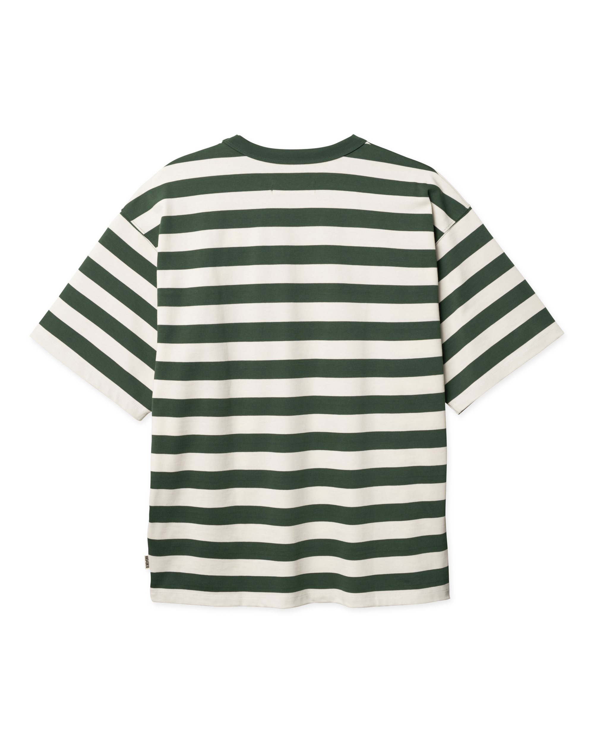 Woodbird WBBeam Stripe Tee T-Shirts Pine Green