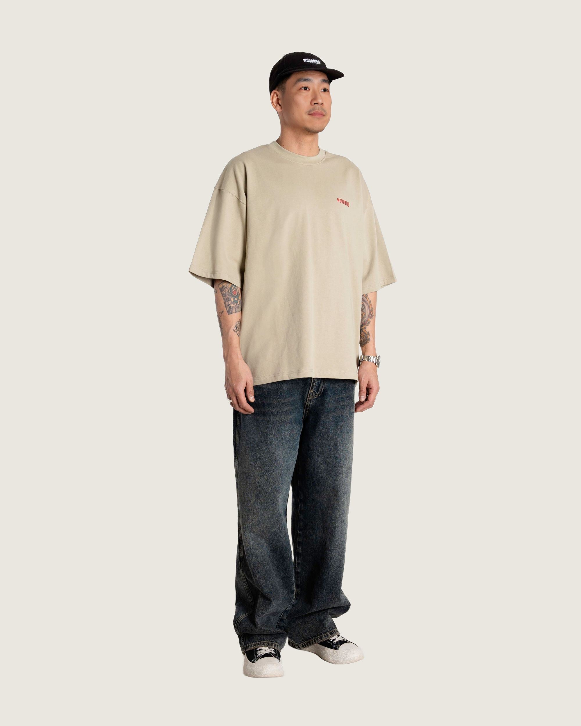 Woodbird WBBeam Sushi Tee T-Shirts Stone