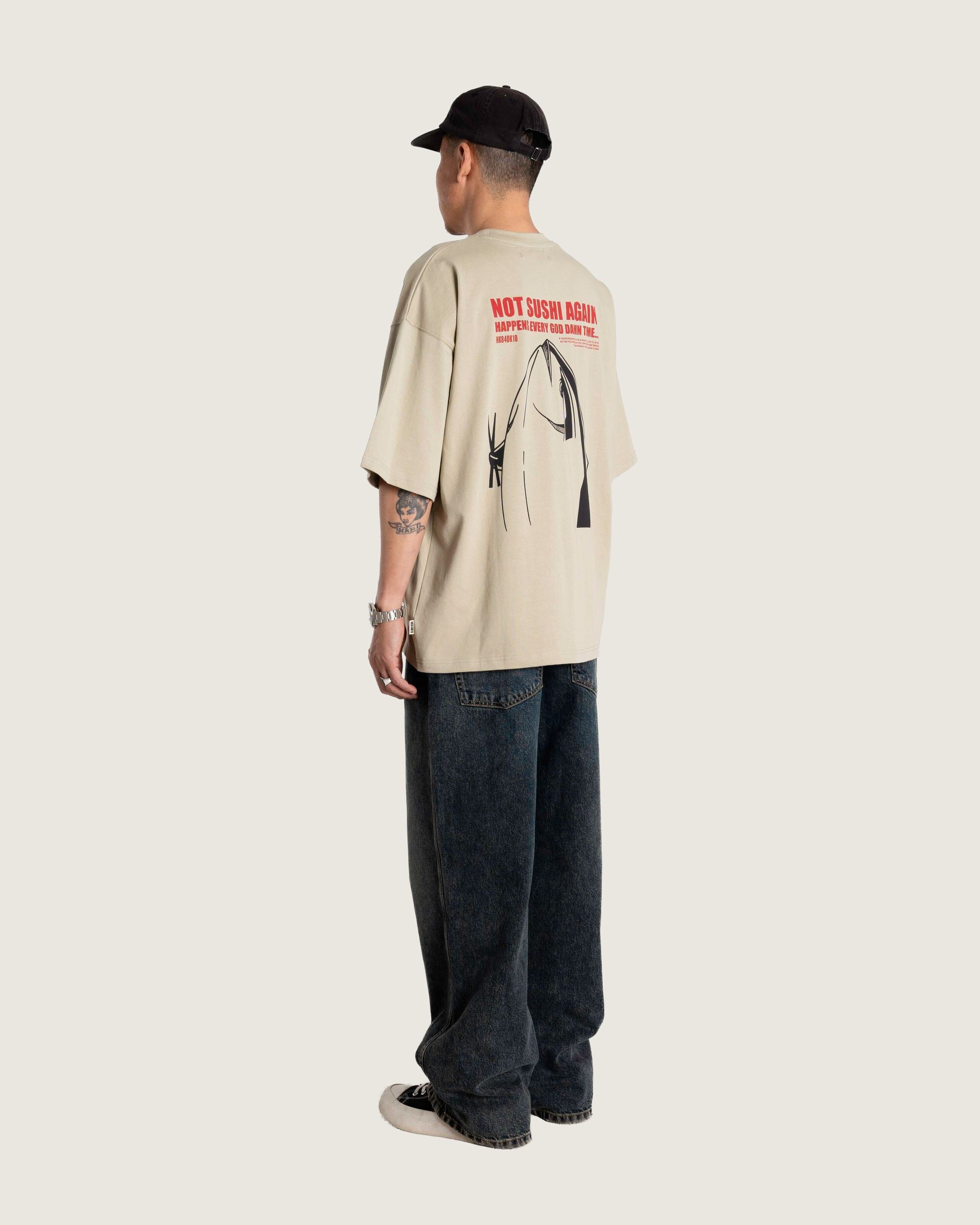 Woodbird WBBeam Sushi Tee T-Shirts Stone