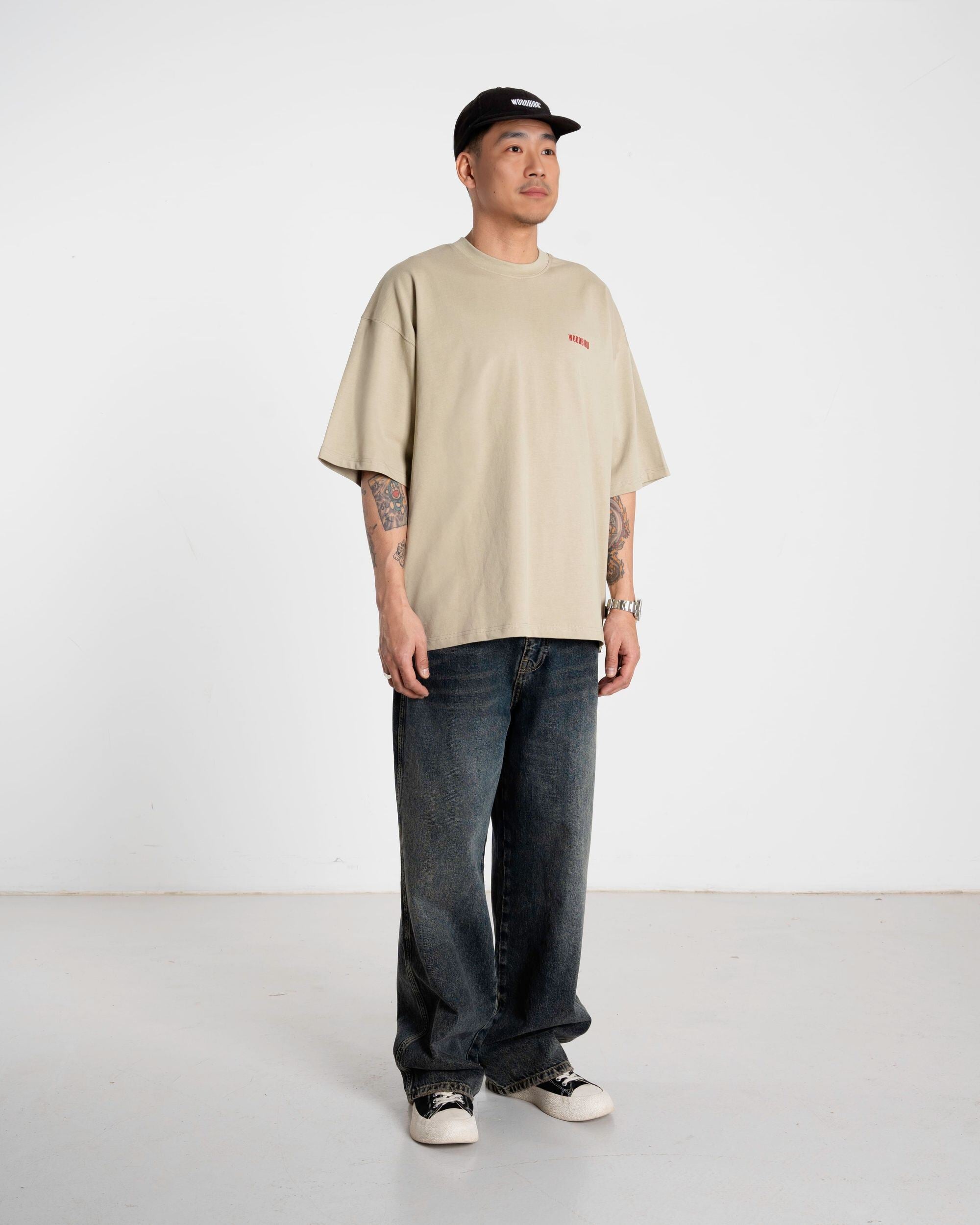 Woodbird WBBeam Sushi Tee T-Shirts Stone