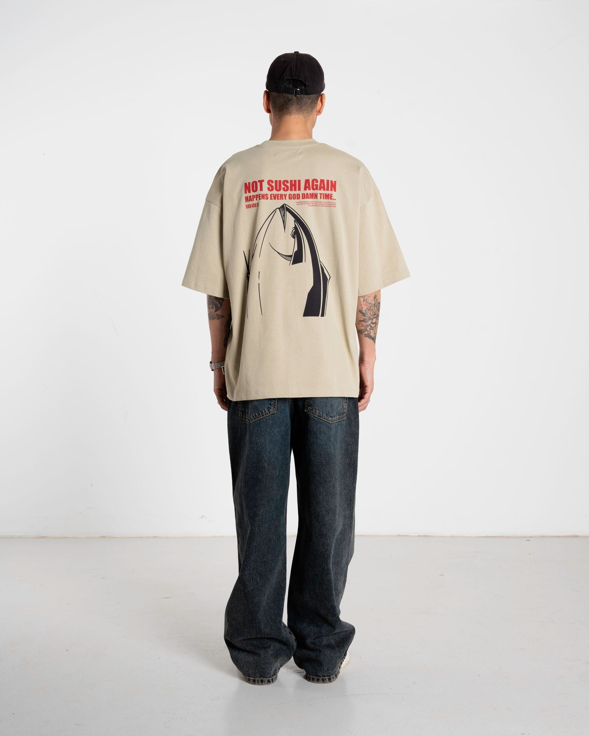 Woodbird WBBeam Sushi Tee T-Shirts Stone