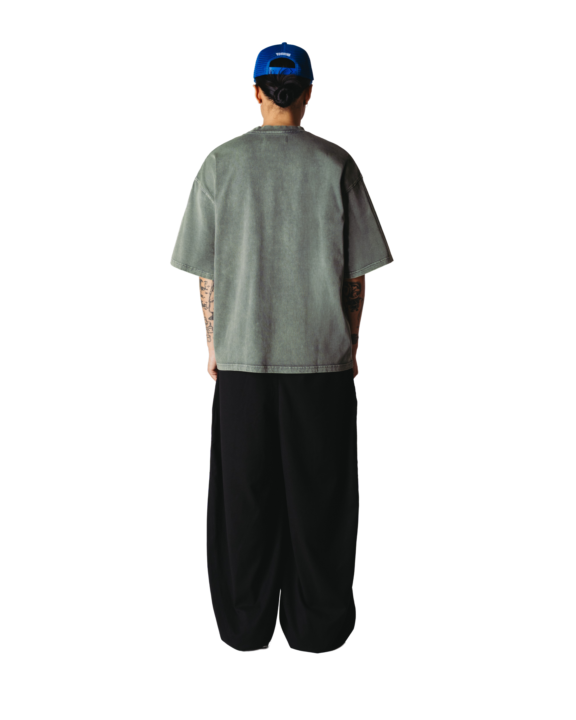 Woodbird WBBeam Tinted Tee T-Shirts Dusty Green