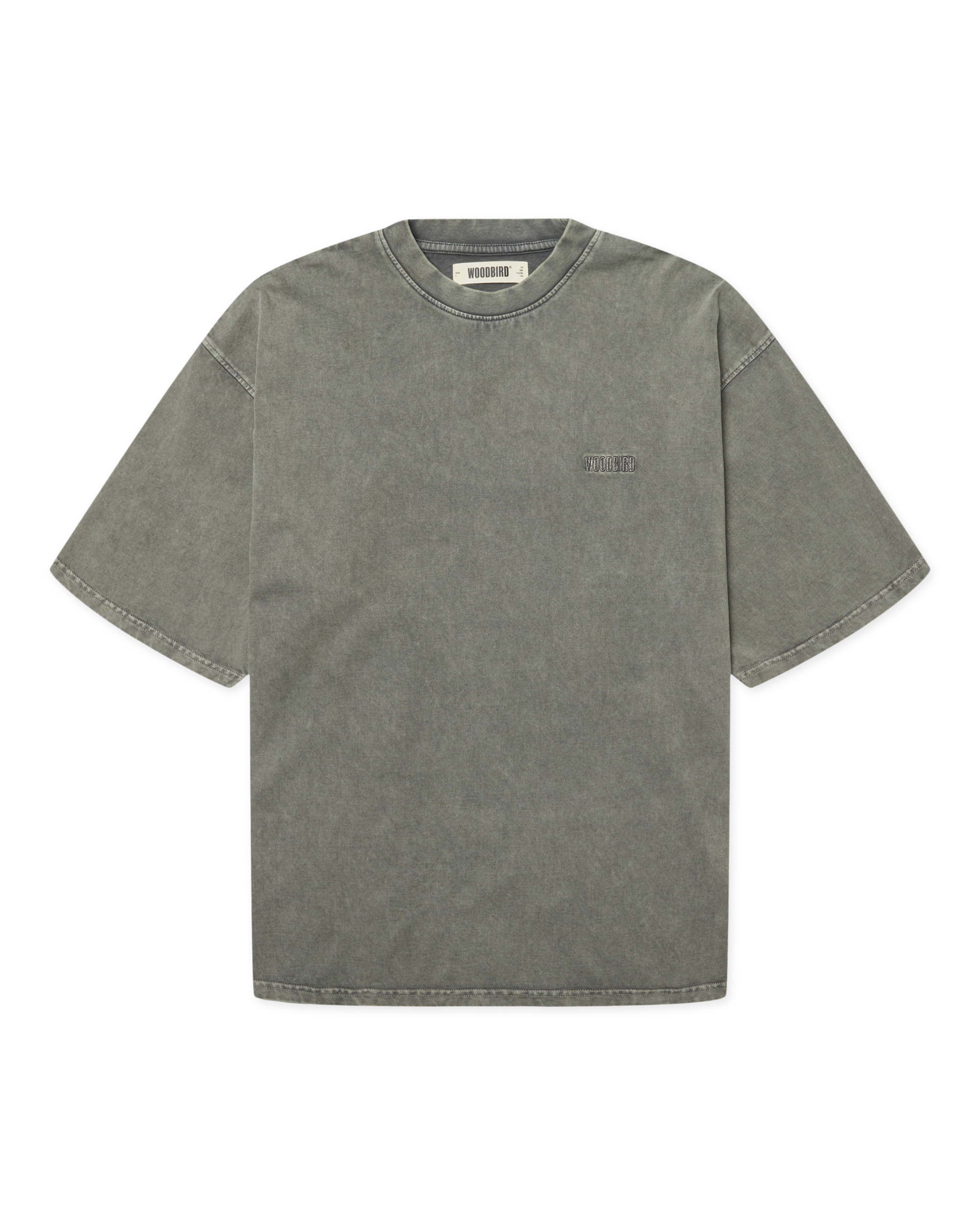 Woodbird WBBeam Tinted Tee T-Shirts Dusty Green