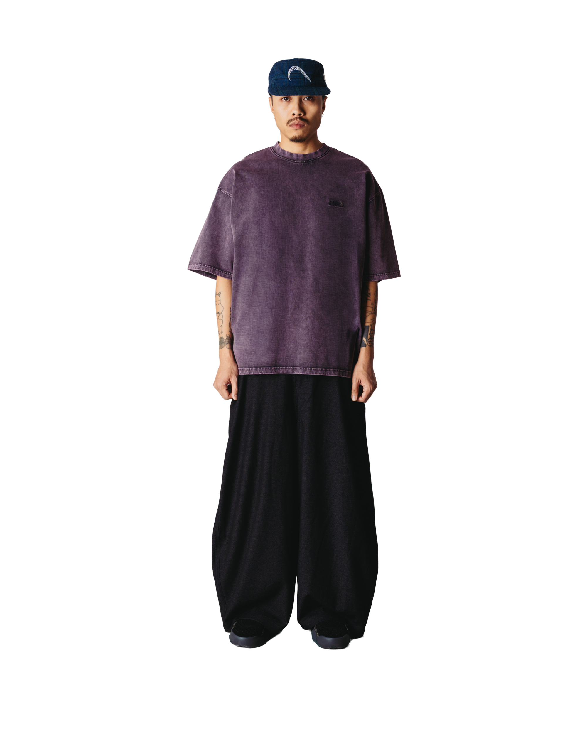 Woodbird WBBeam Tinted Tee T-Shirts Dusty Violet
