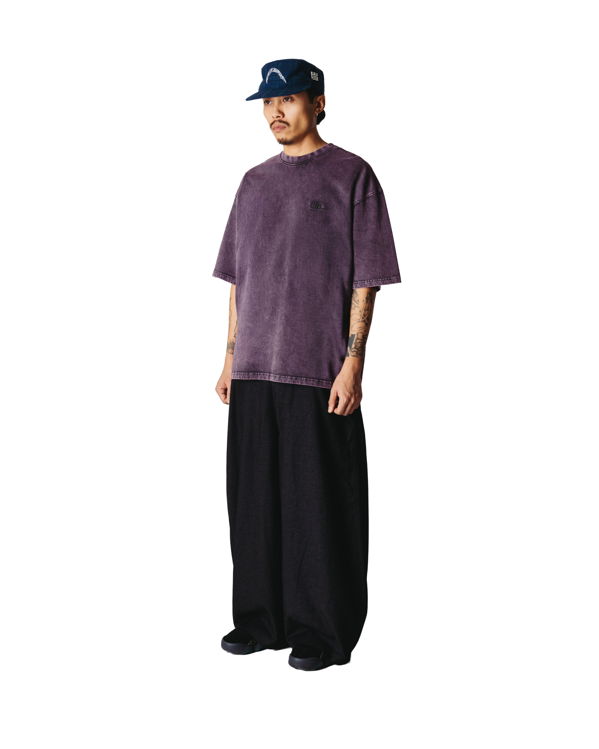 Woodbird WBBeam Tinted Tee T-Shirts Dusty Violet