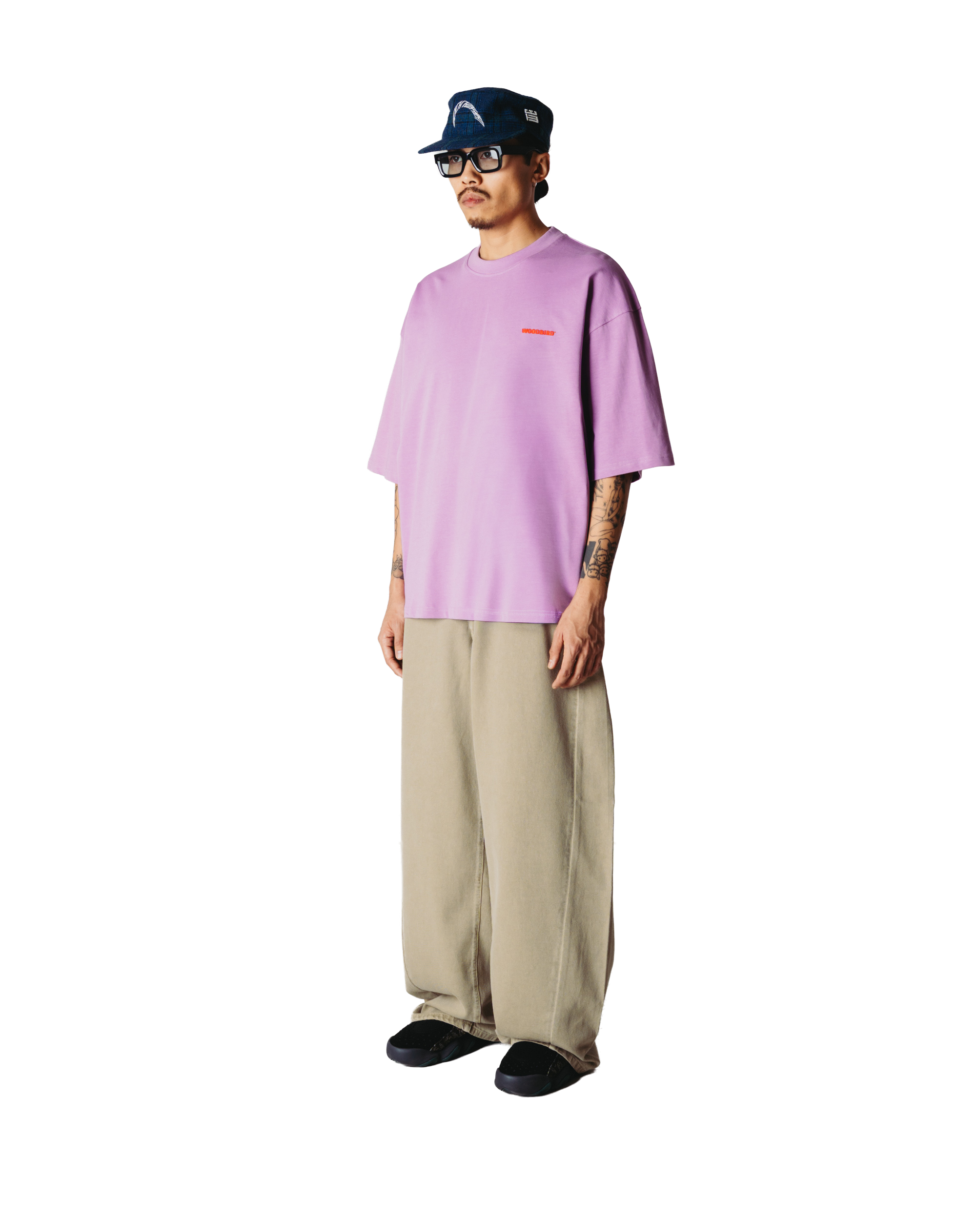 Woodbird WBBeam Tram Tee T-Shirts Dusty Violet