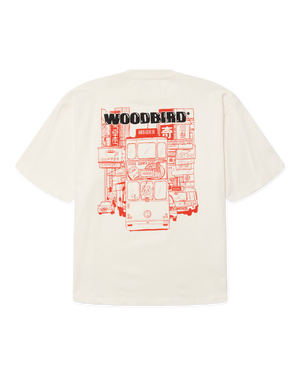 Woodbird WBBeam Tram Tee T-Shirts Off White