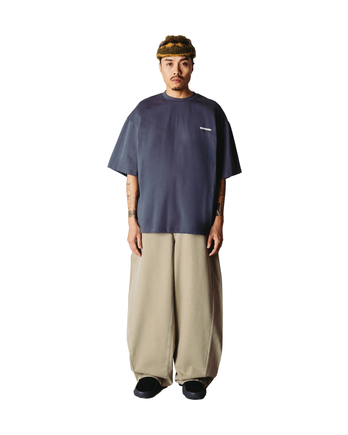 Woodbird WBBeam Tram Tee T-Shirts Slate Blue