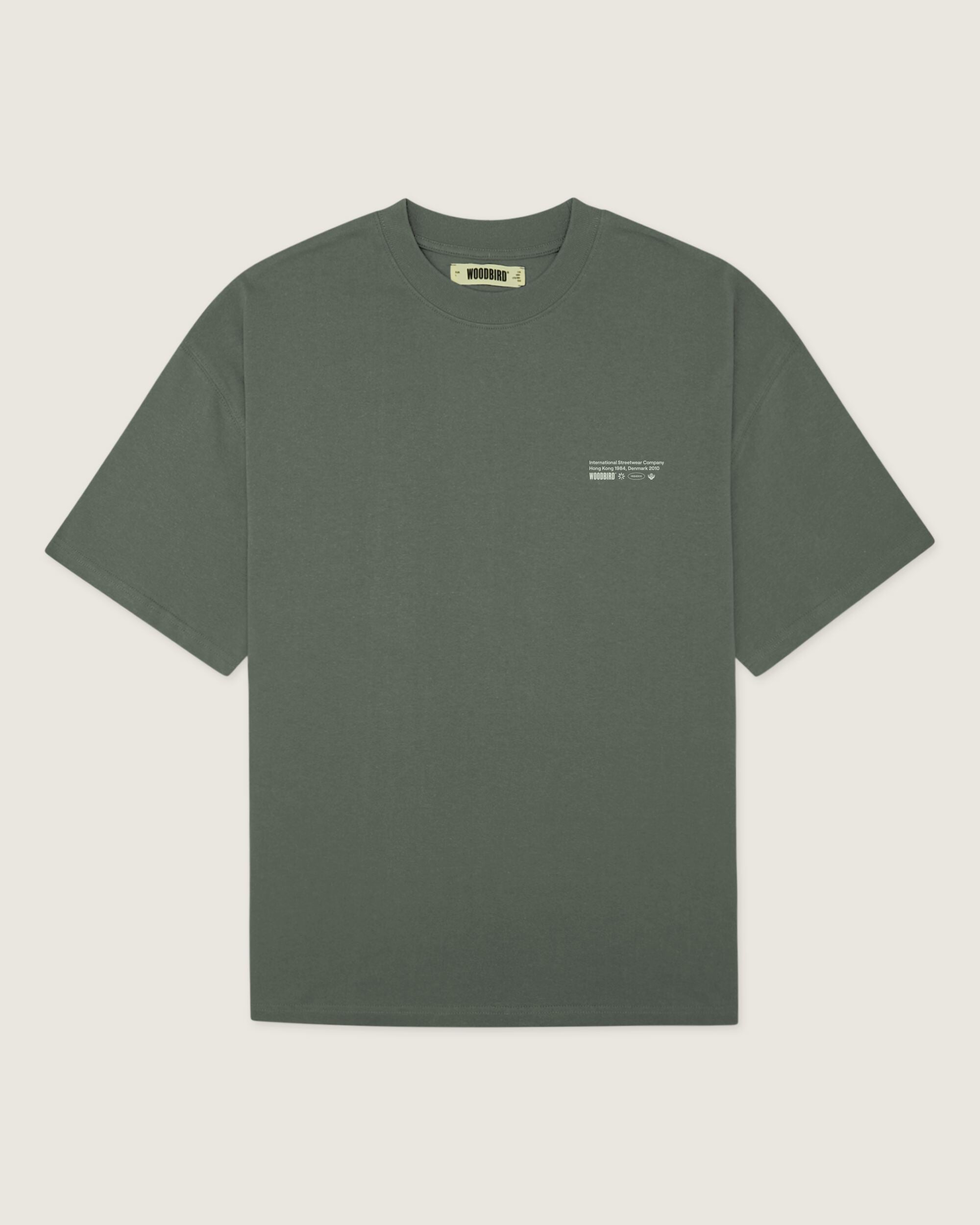 Woodbird WBBeam Wobble Tee T-Shirts Grey-Green