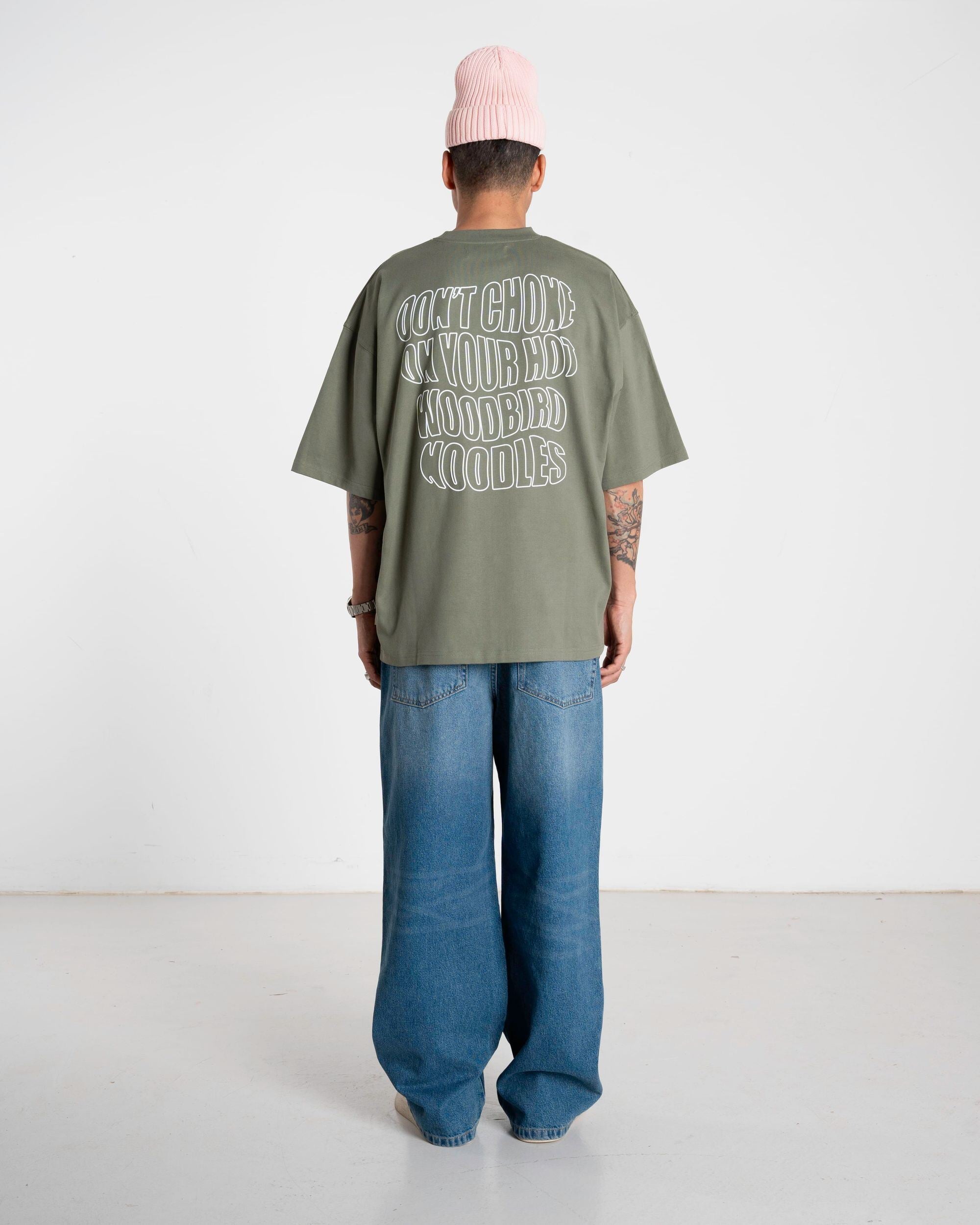 Woodbird WBBeam Wobble Tee T-Shirts Grey-Green