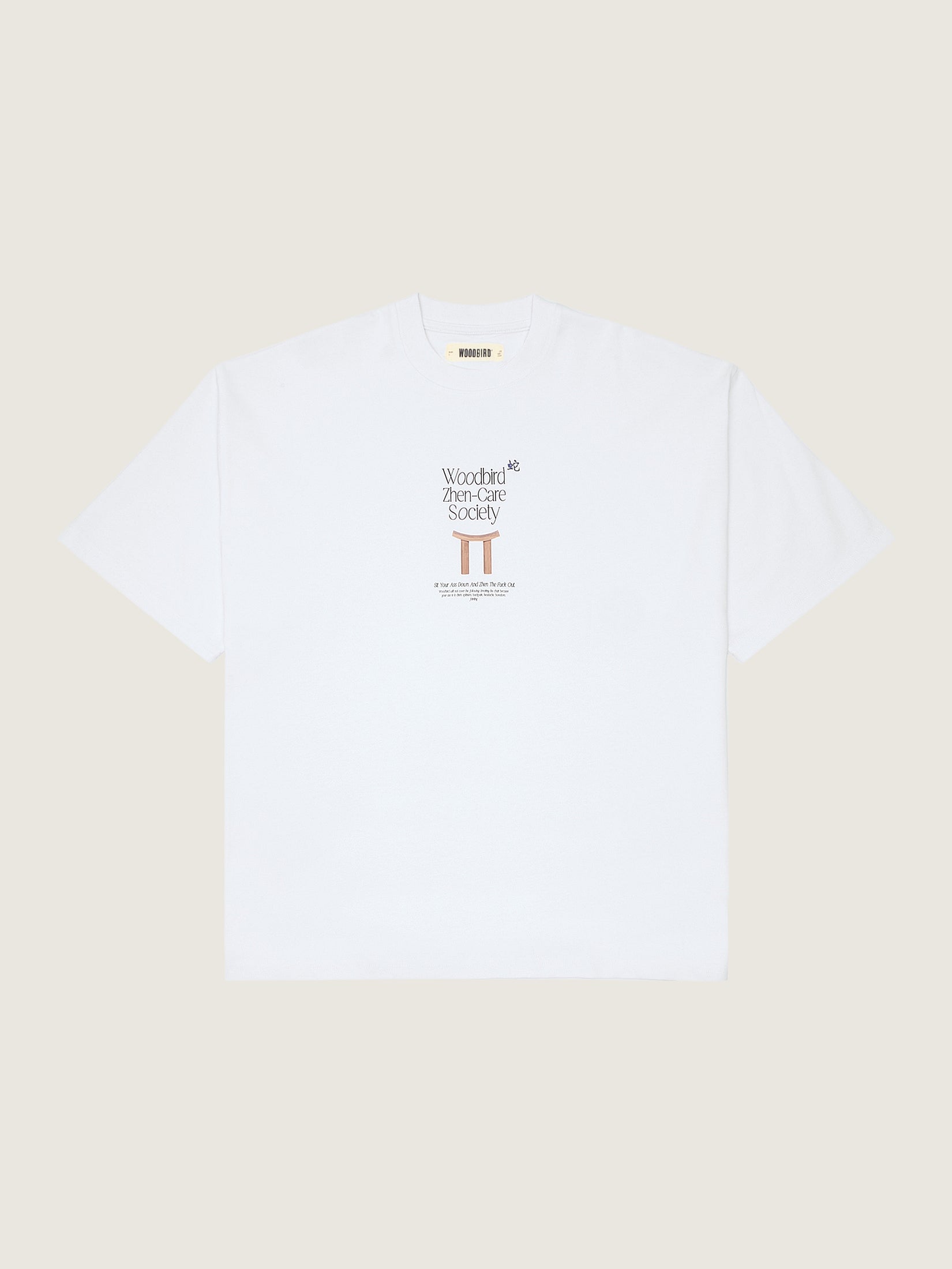 Woodbird WBBeam Zhen Tee. T-Shirts White