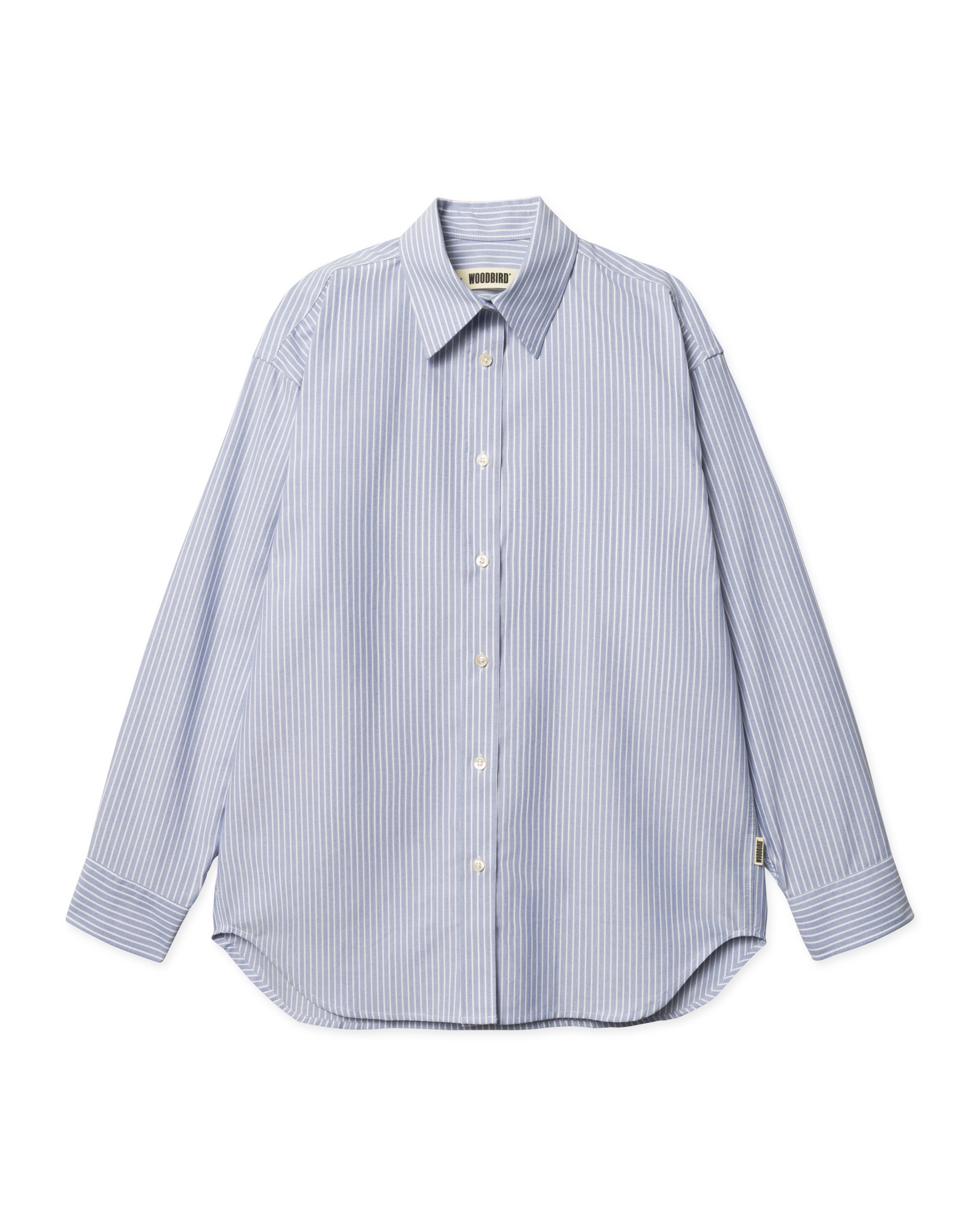 Woodbird Female WBBecca Ox Stripe Shirt Shirts Blue Stripe