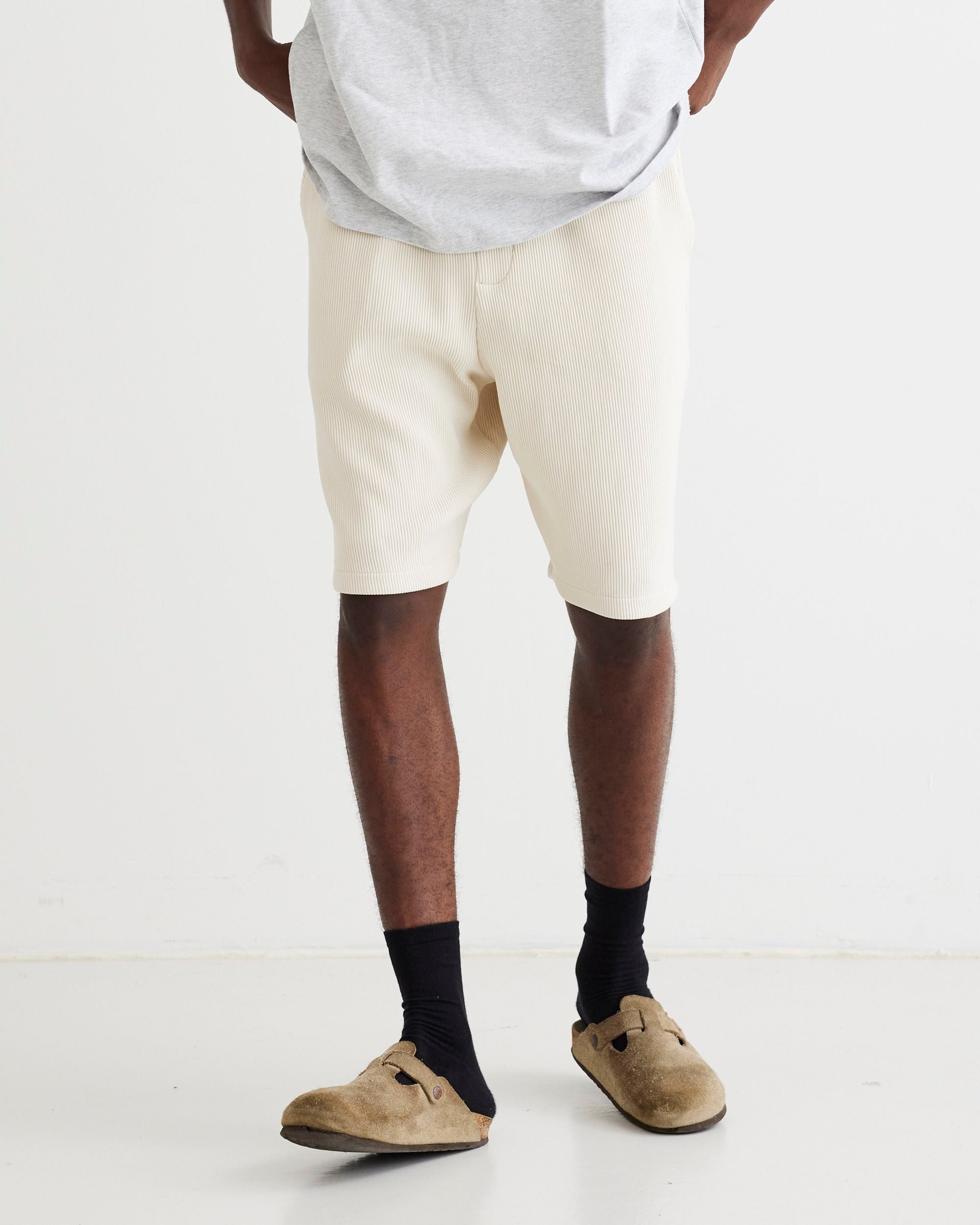 Woodbird WBBen Plisse Shorts Shorts Off White