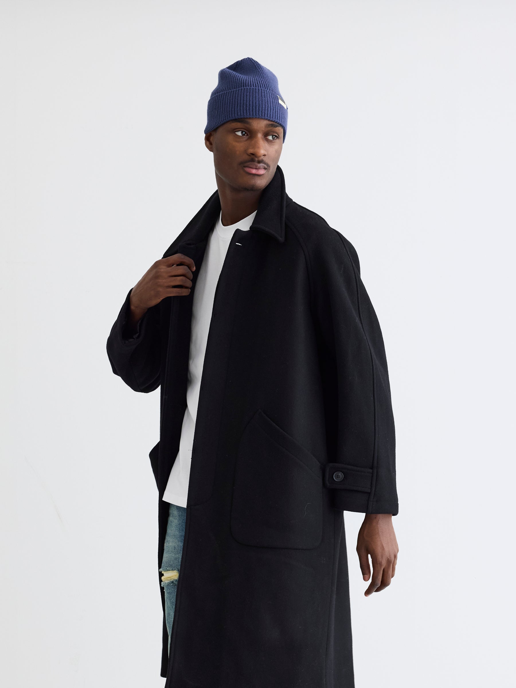 Woodbird WBBergt Wool Coat Outerwear Black