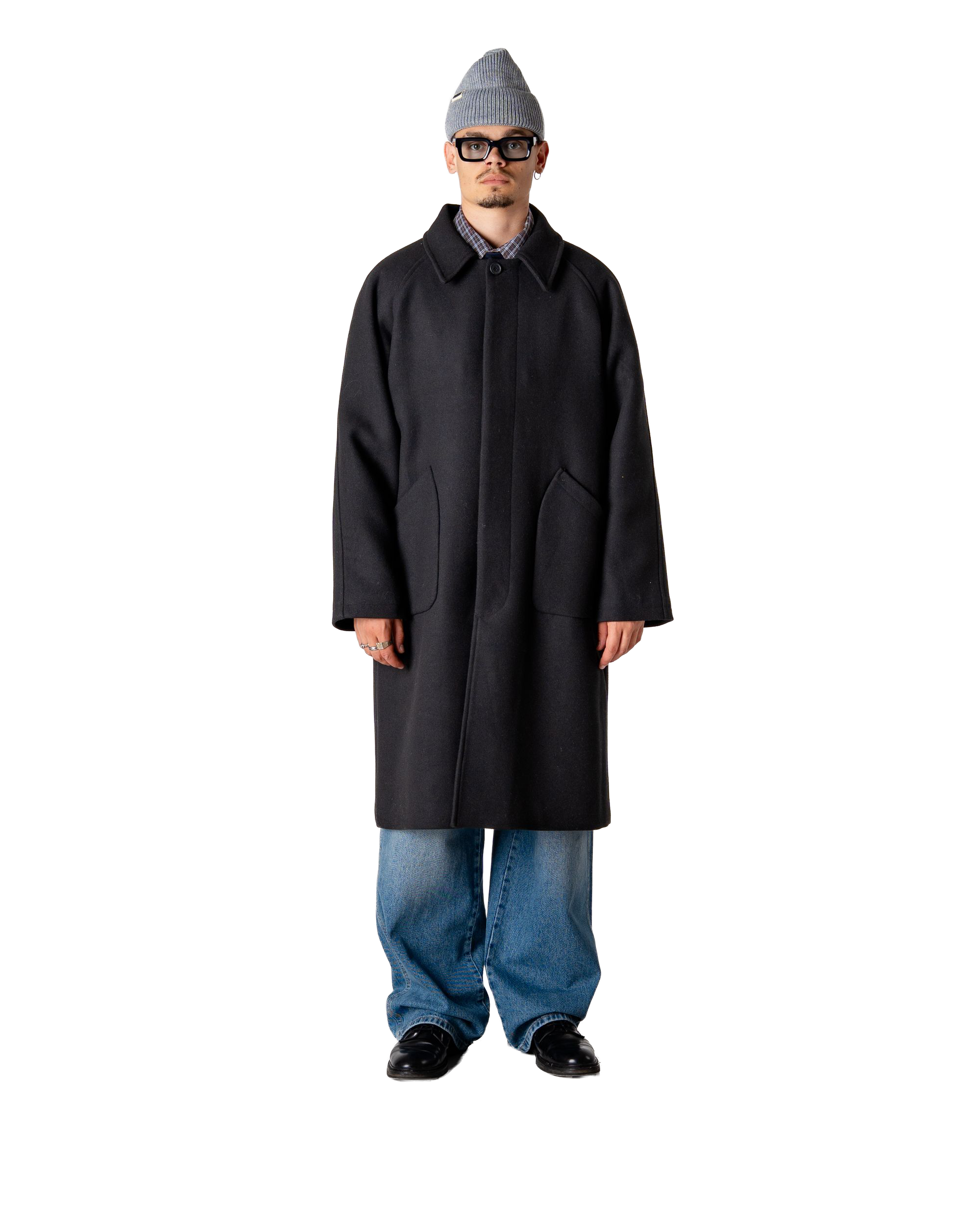 Woodbird WBBergt Wool Coat Outerwear Black