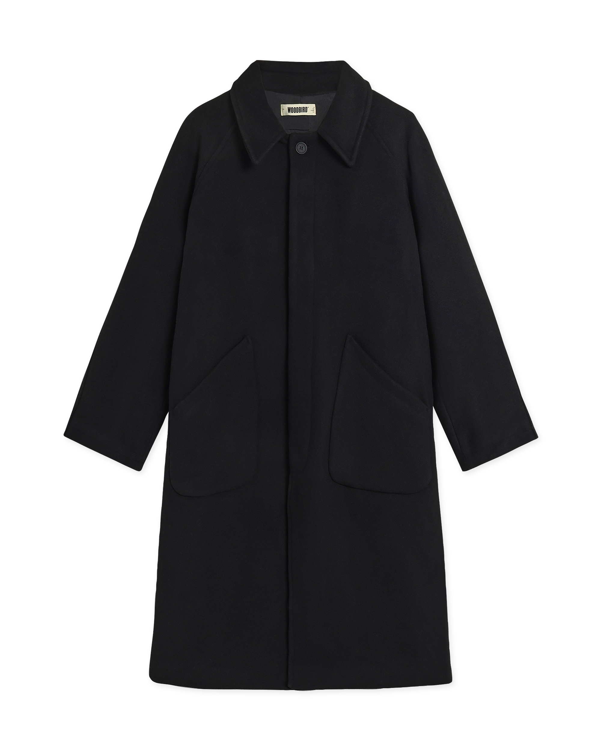 Woodbird WBBergt Wool Coat Outerwear Black