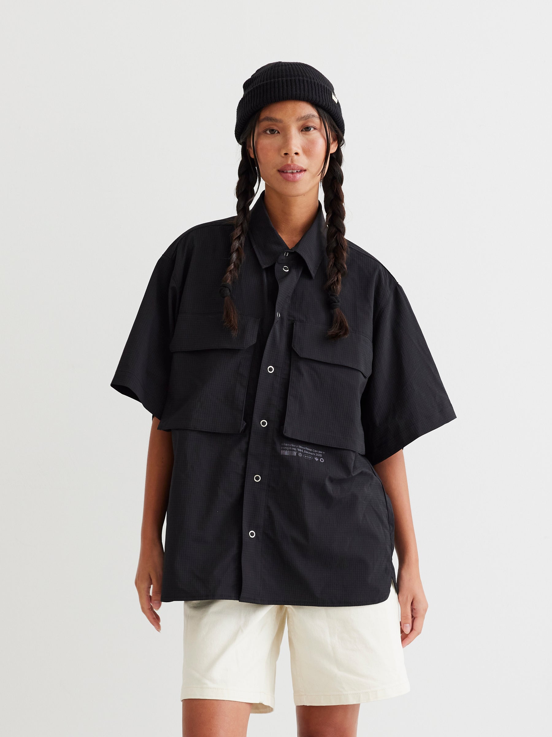 Woodbird Female WBBeth Rib-Tech Cargo Shirts Shirts Black