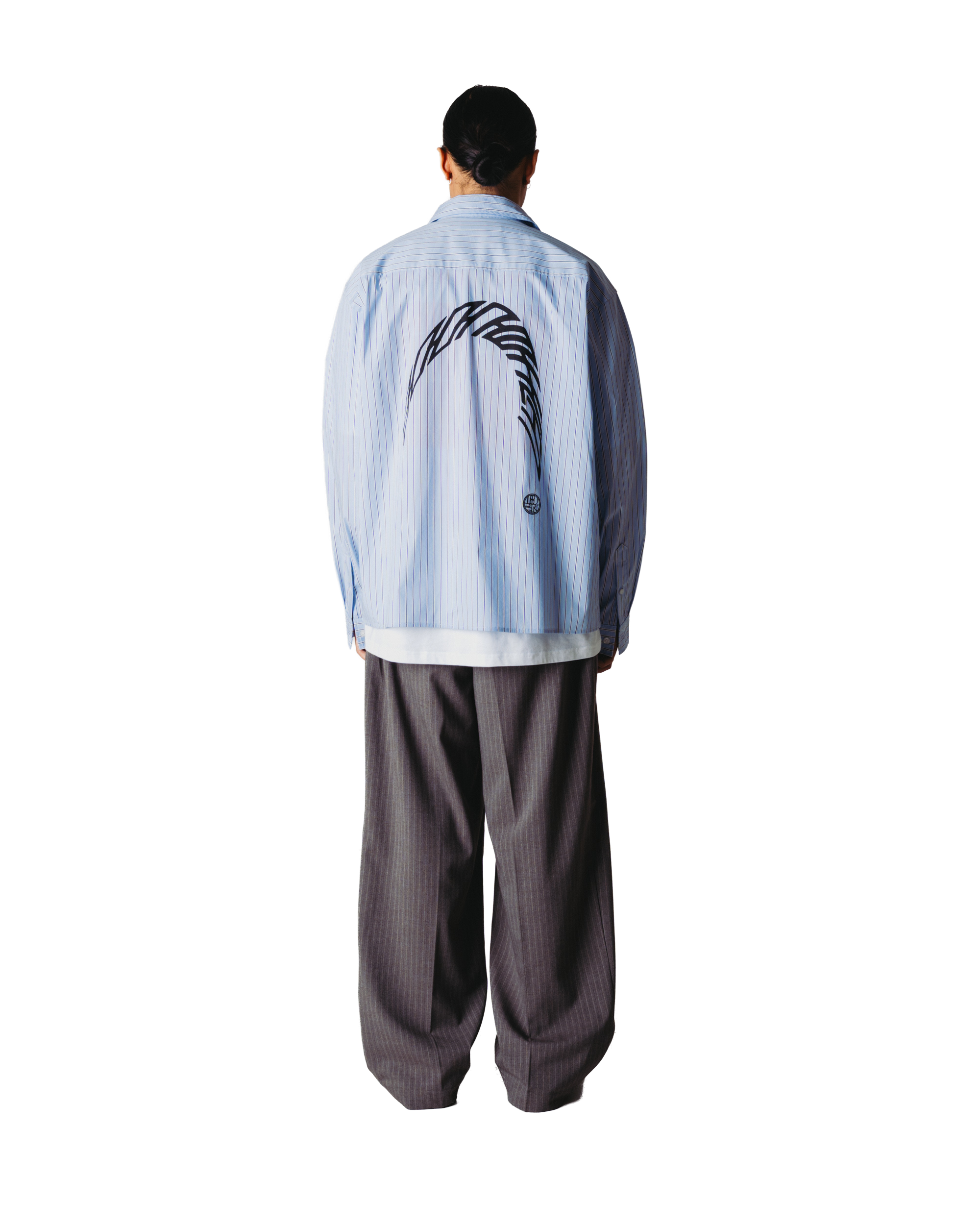 Woodbird WBBin HB Stripe Pants Pants Dark Grey
