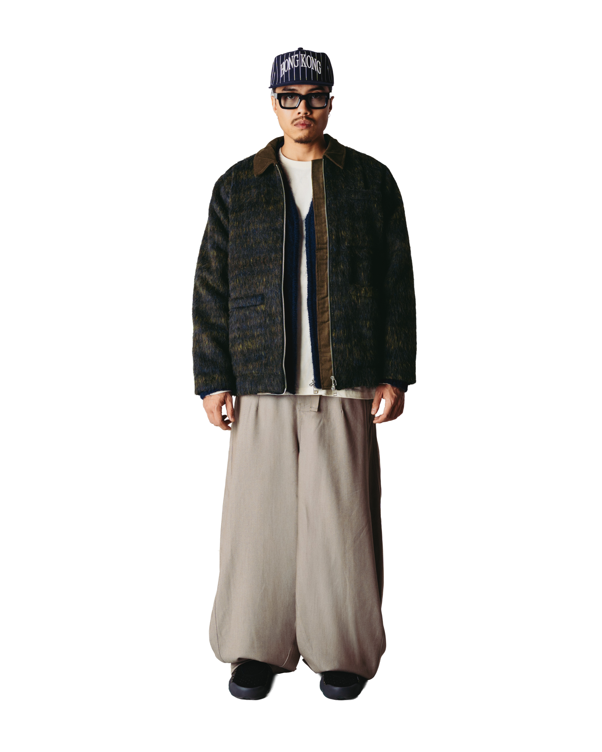 Woodbird WBBlade Hairy Zip Jacket Jackets Dark Olive