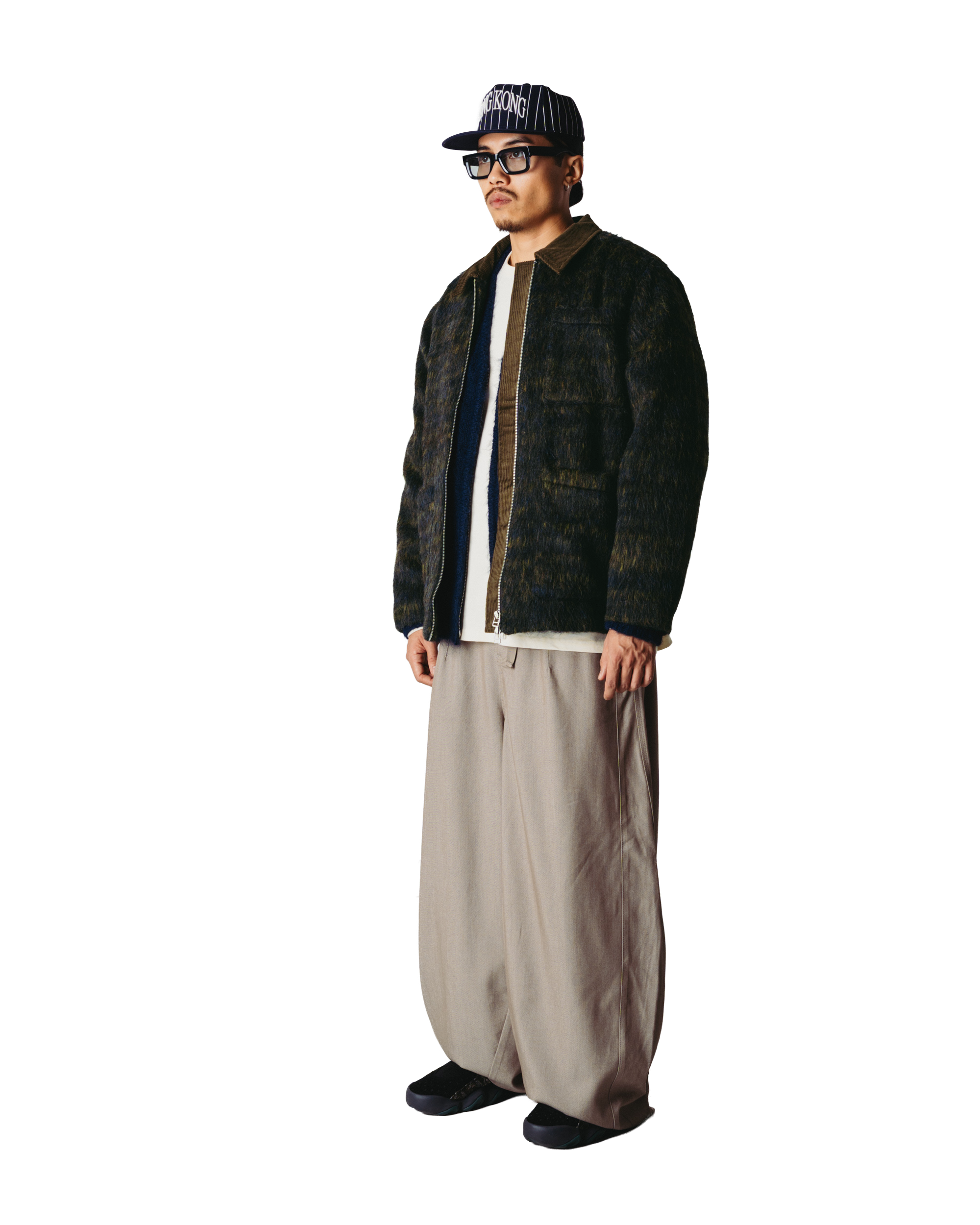 Woodbird WBBlade Hairy Zip Jacket Jackets Dark Olive