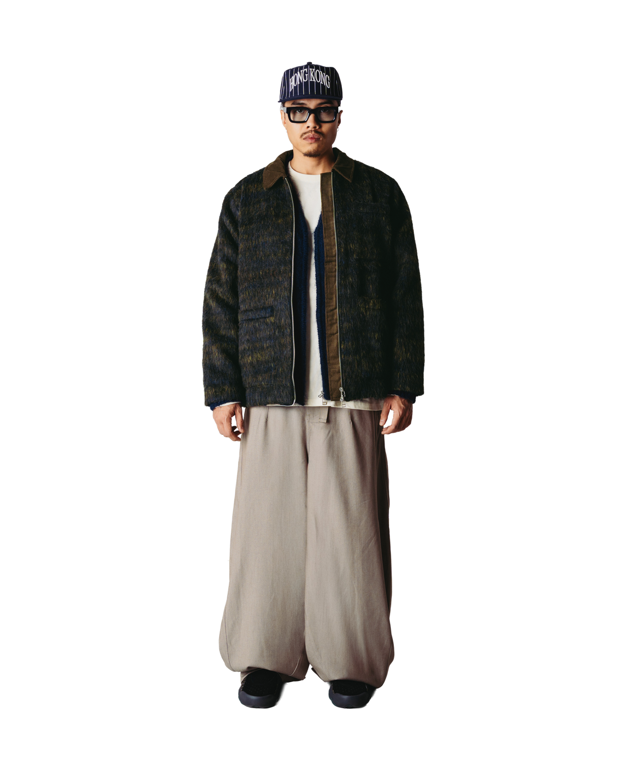Woodbird WBBlade Hairy Zip Jacket Jackets Dark Olive