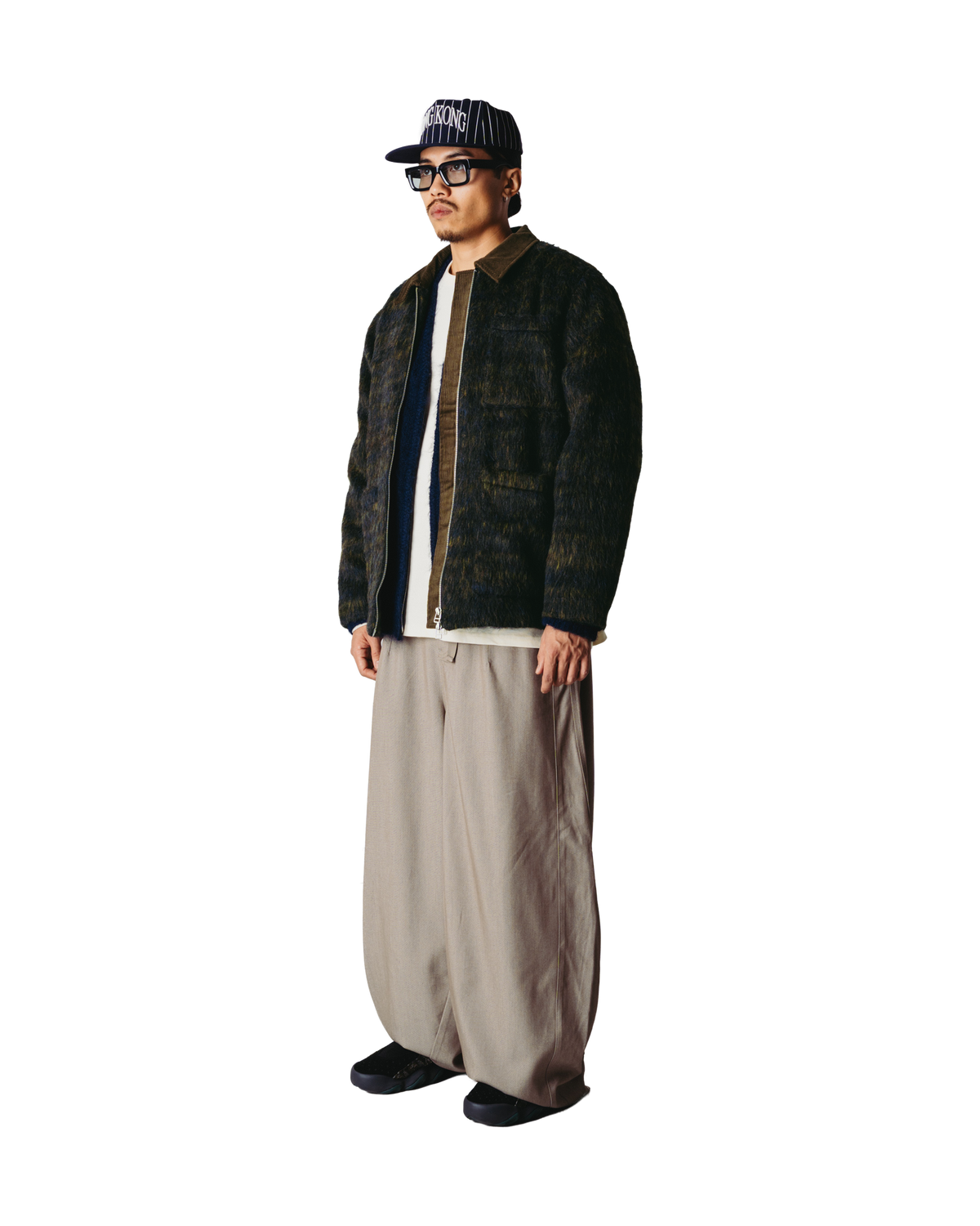 Woodbird WBBlade Hairy Zip Jacket Jackets Dark Olive