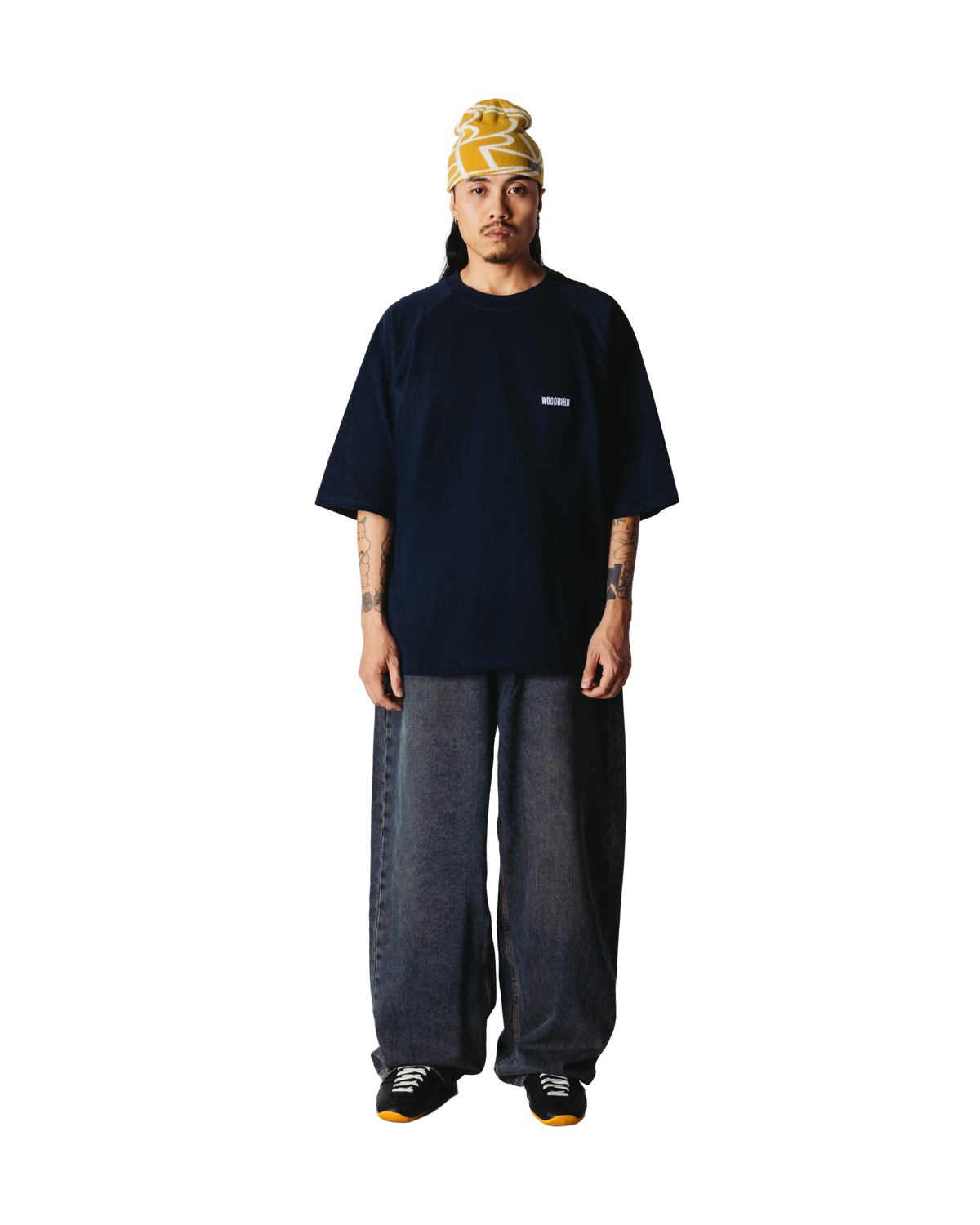 Woodbird WBBlake HK Home Tee T-Shirts Dark Navy