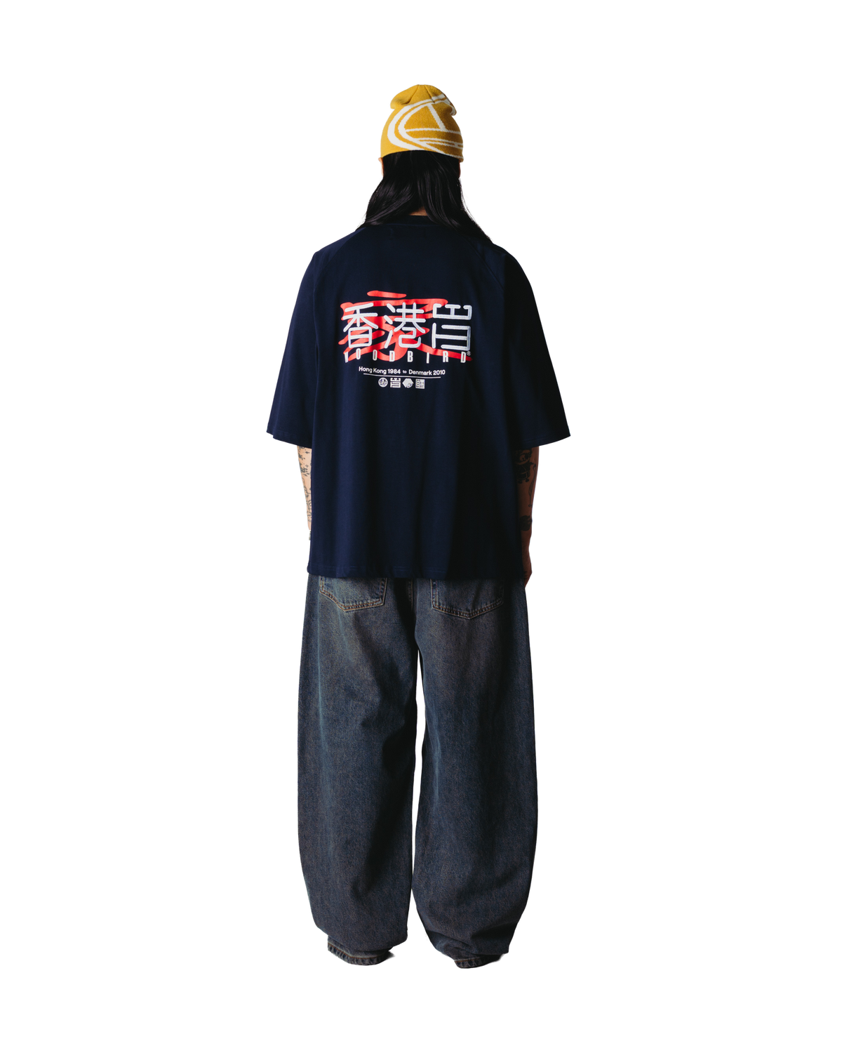 Woodbird WBBlake HK Home Tee T-Shirts Dark Navy