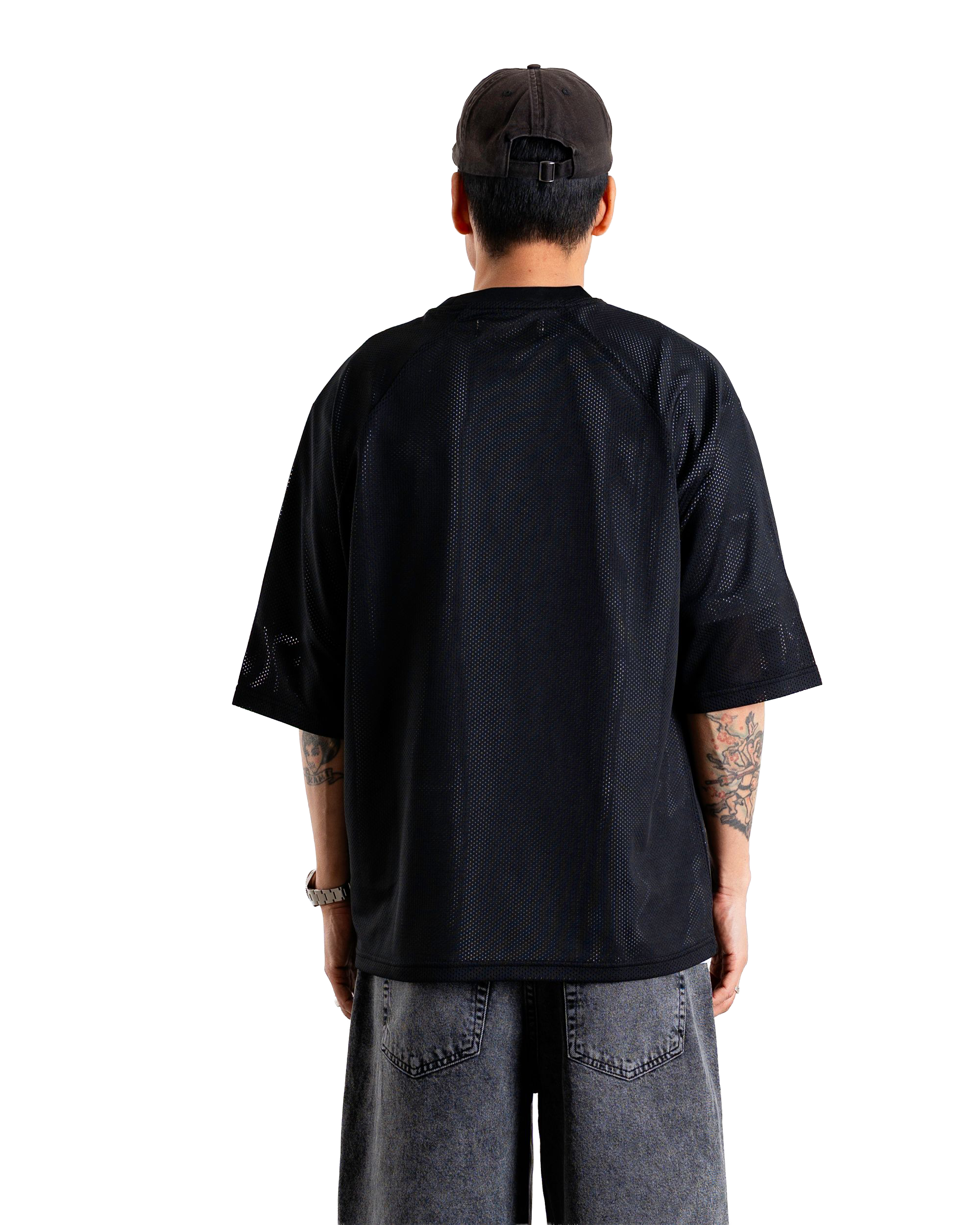 Woodbird WBBlake Mesh Tee T-Shirts Black