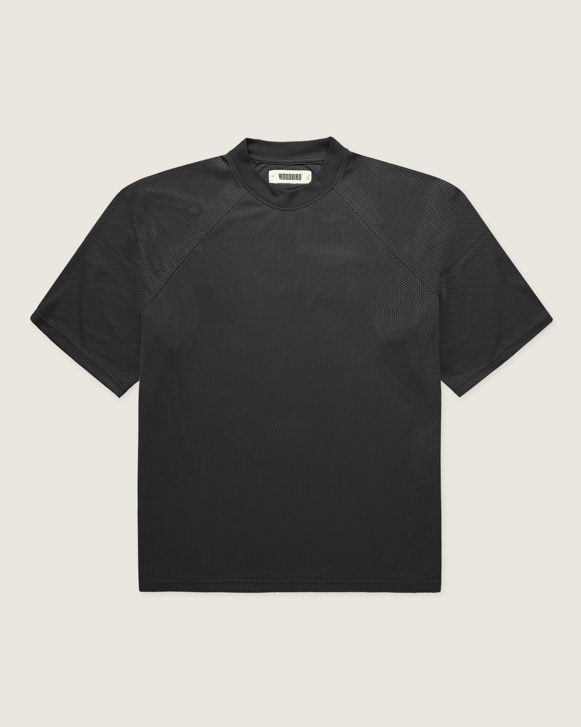 Woodbird WBBlake Mesh Tee T-Shirts Black