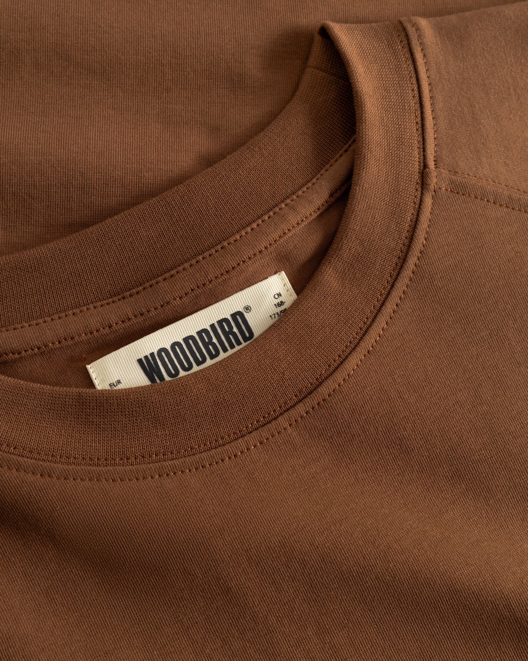 Woodbird WBBlake Supply Tee T-Shirts Mid Brown