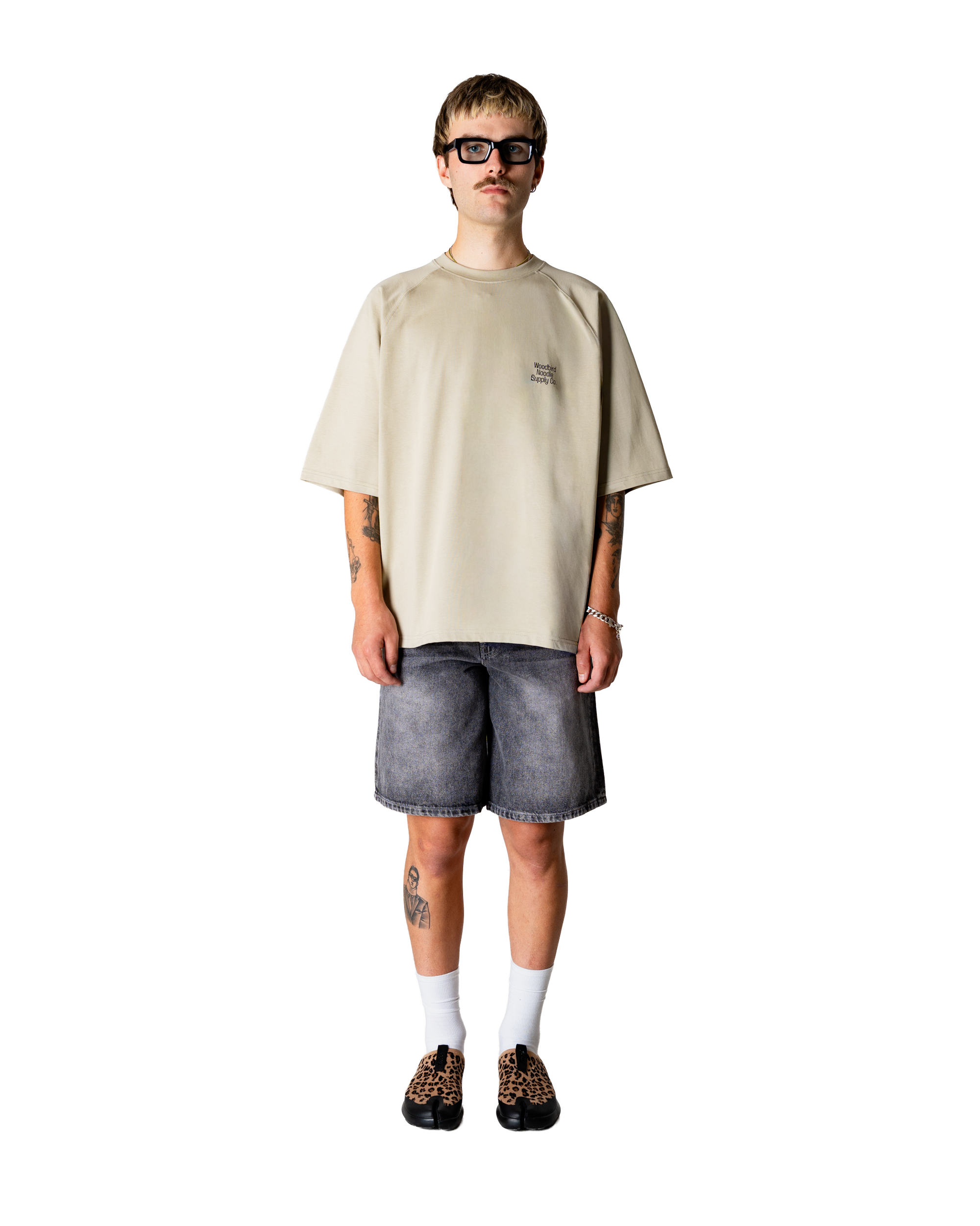 Woodbird WBBlake Supply Tee T-Shirts Stone