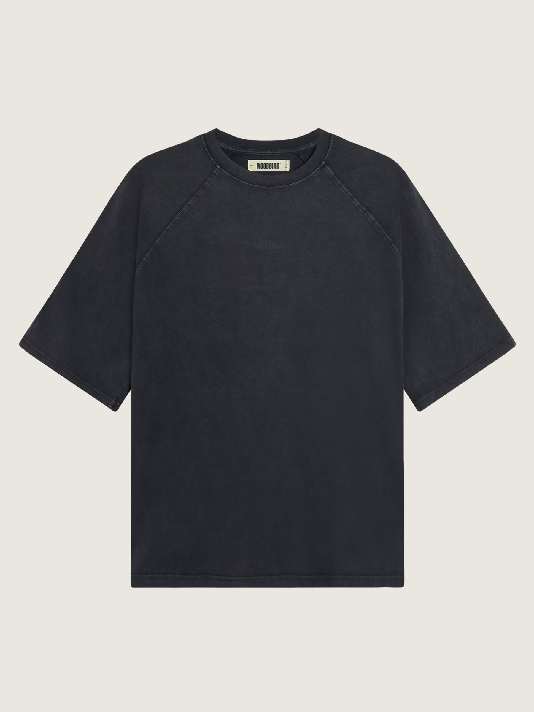 Woodbird WBBlake Washed Logo Tee T-Shirts Black