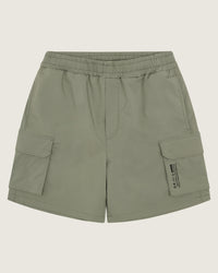【BAON】[unisex] Hurrin Banding Cargo Bermuda Pants Men's 100% Cotton Distressed Washed Style Belted Cargo