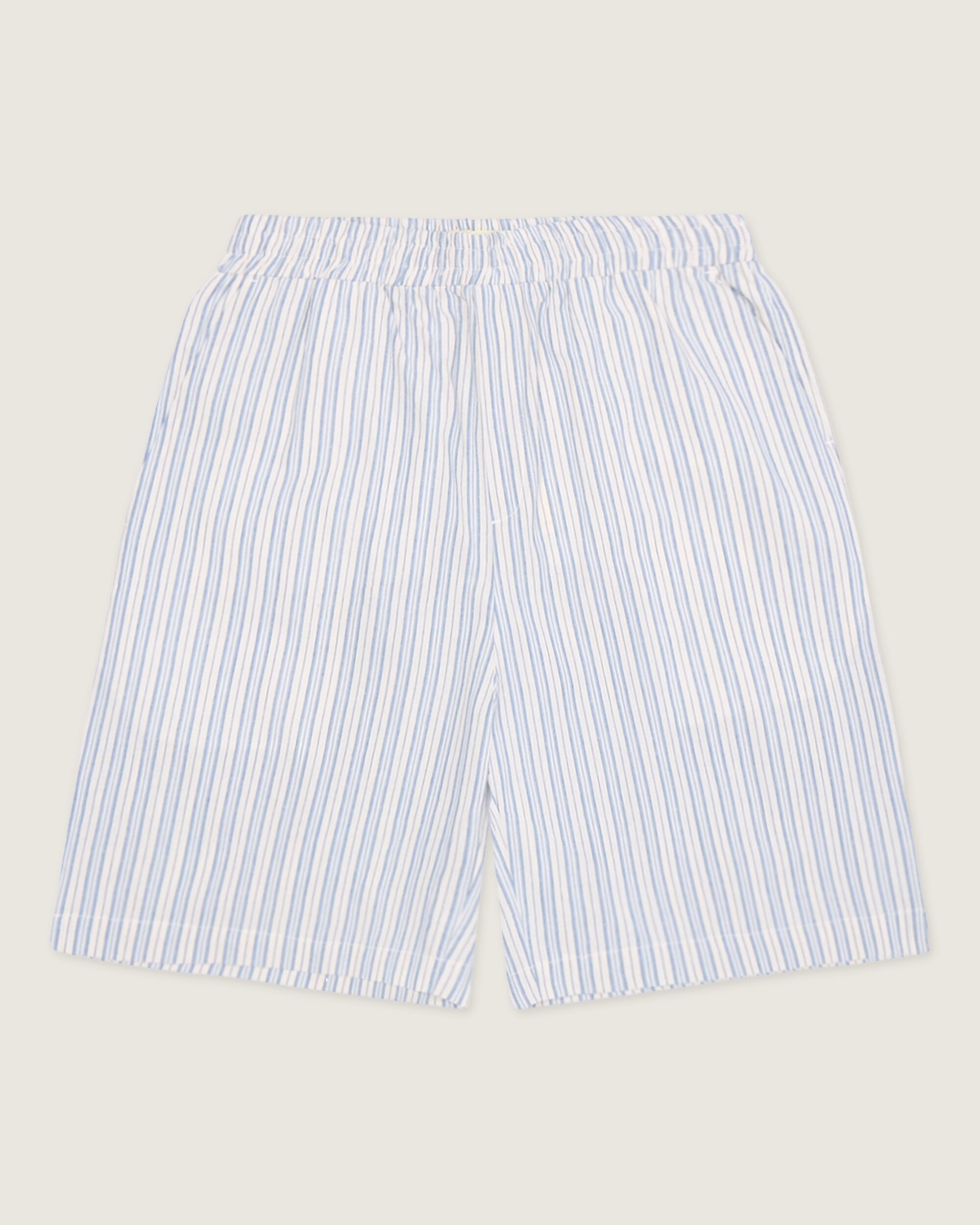 Woodbird WBBommy Stripe Shorts Shorts Light Blue