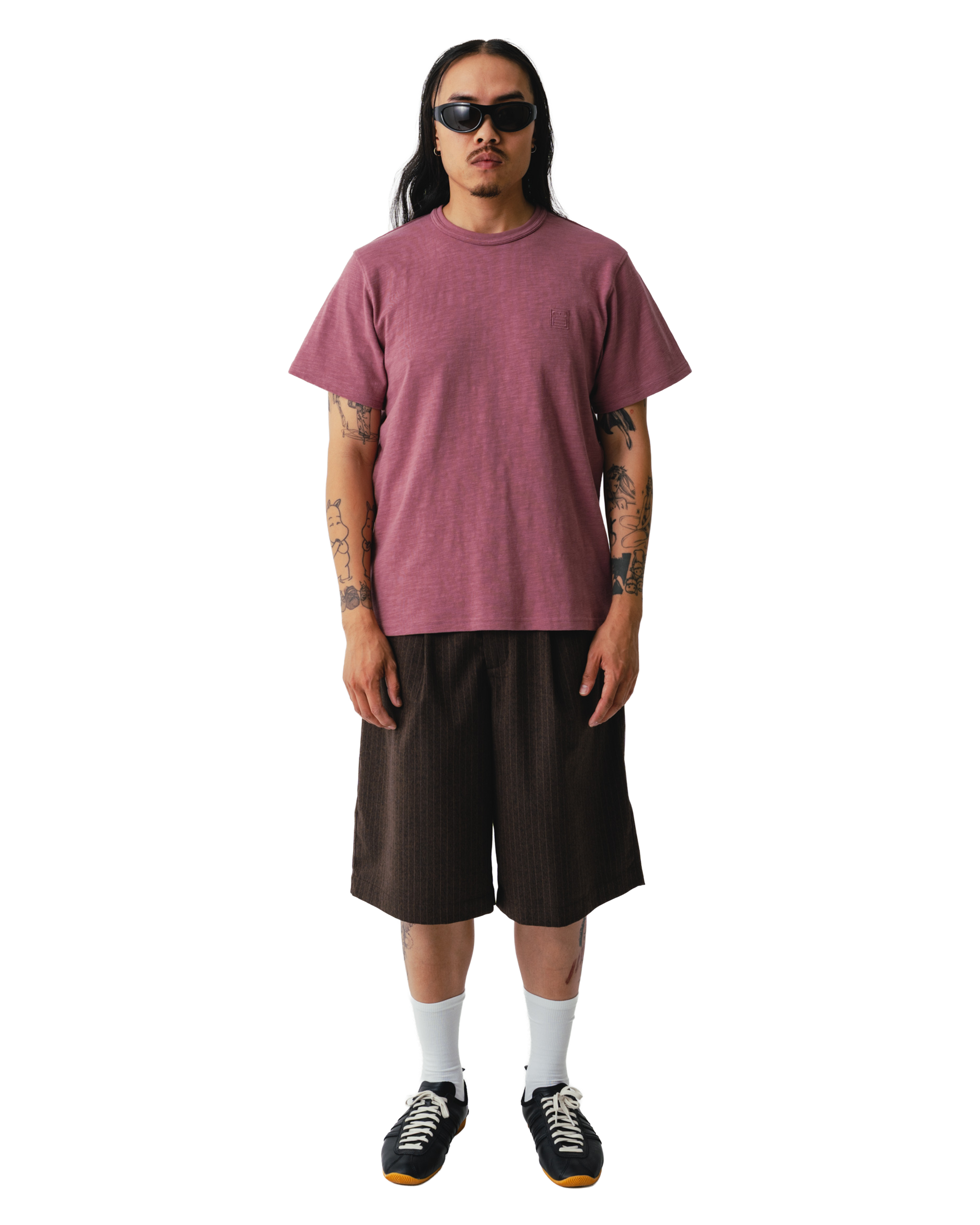 Woodbird WBBone Slub Tee T-Shirts Violet