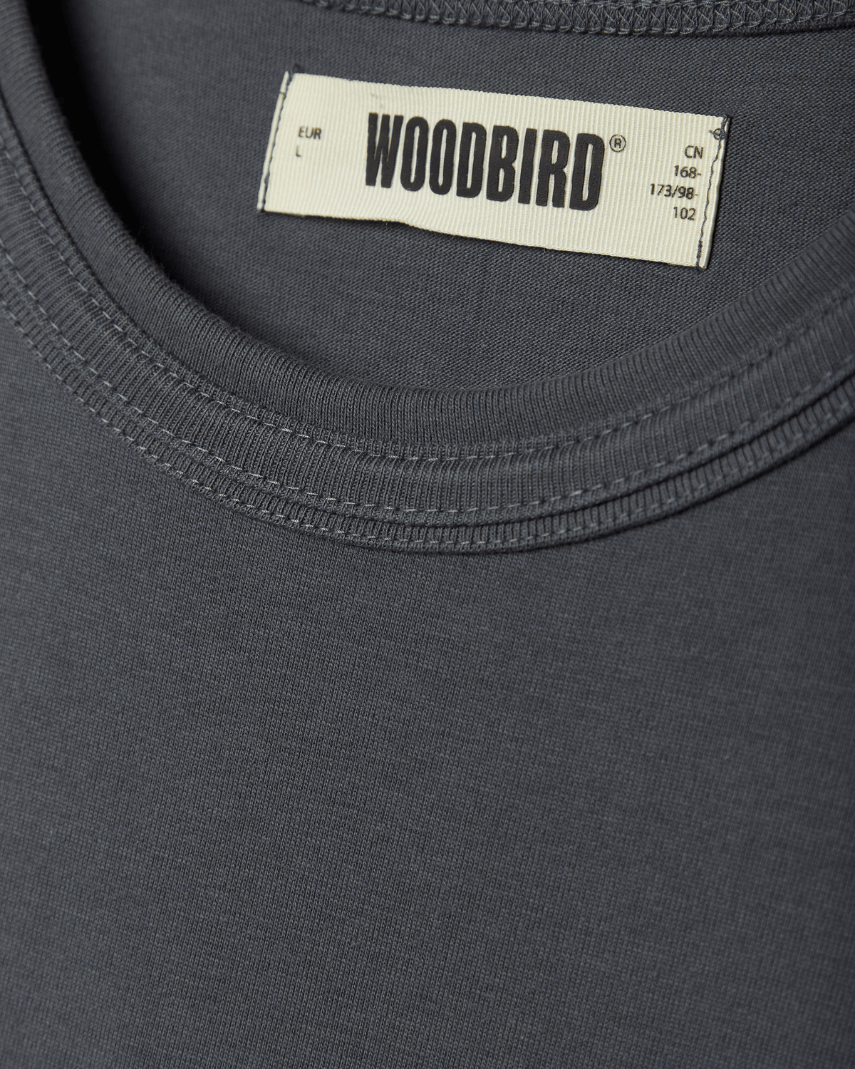Woodbird WBBone Tee T-Shirts Slate Blue