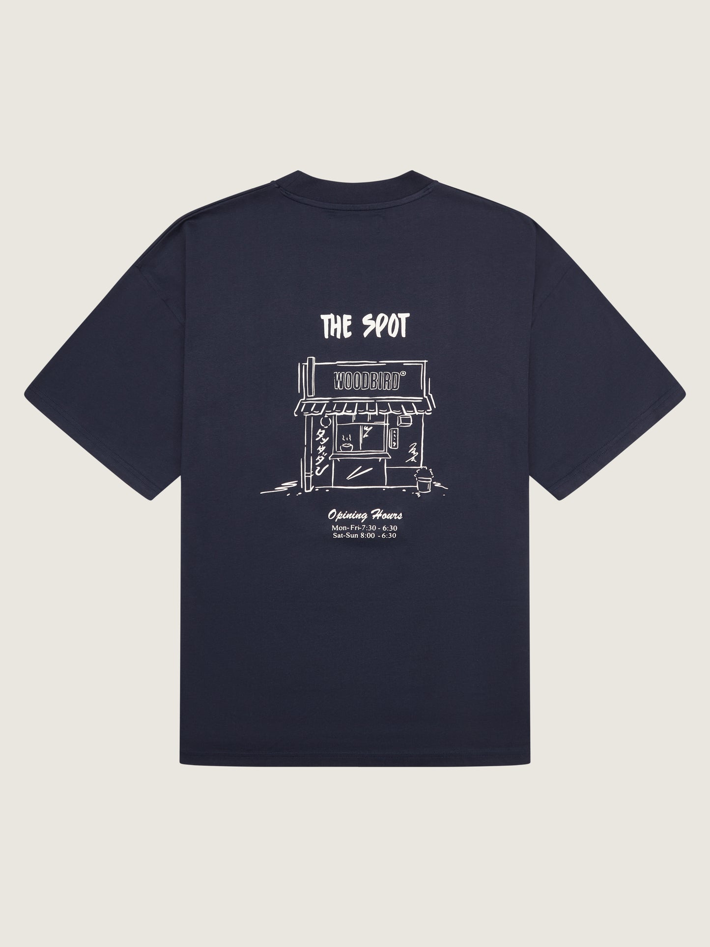 Woodbird WBBose Spot Tee T-Shirts Navy