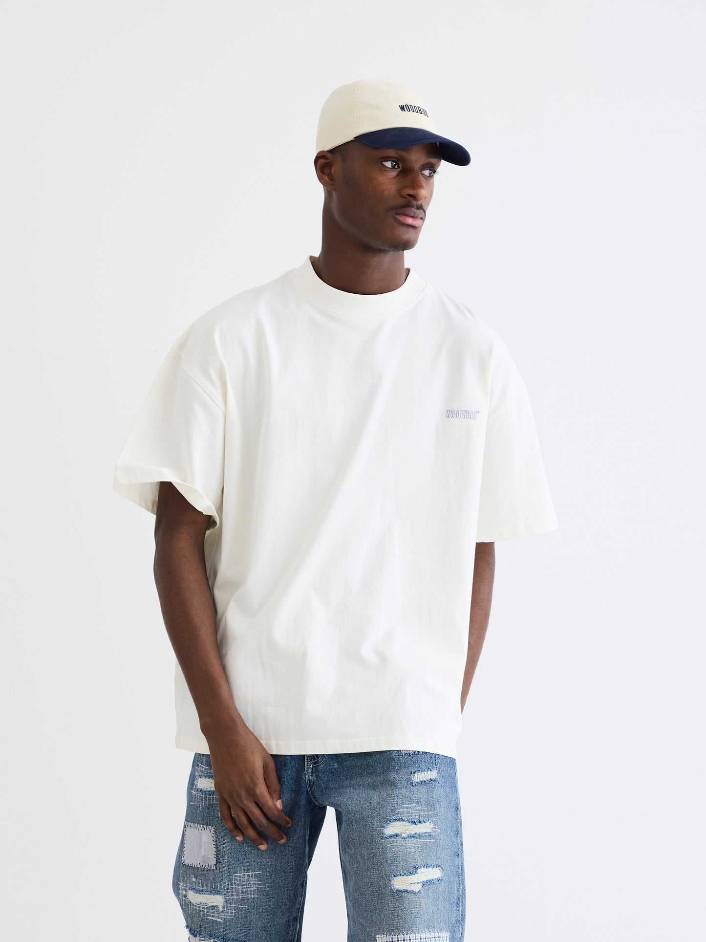 Woodbird WBBose Spot Tee T-Shirts Off White