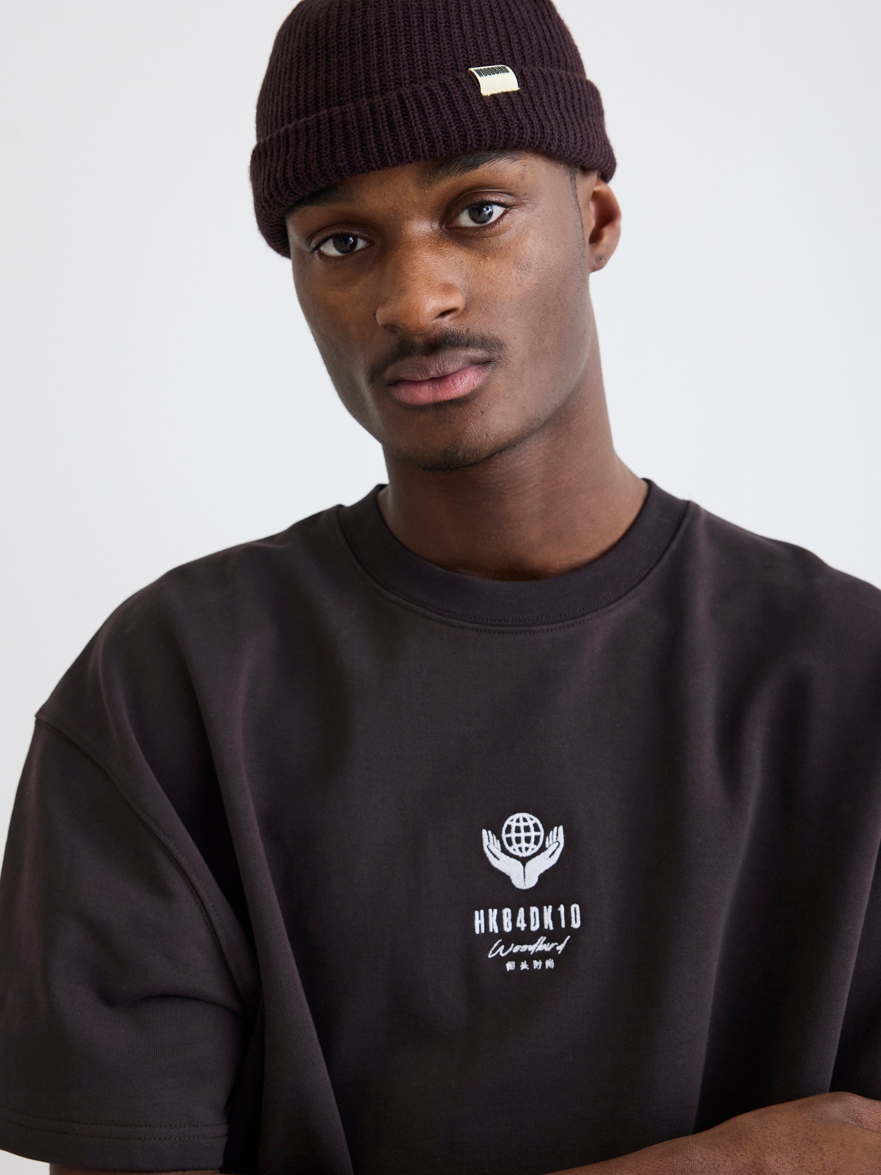 Woodbird WBBose Sweat Tee T-Shirts Chocolate brown